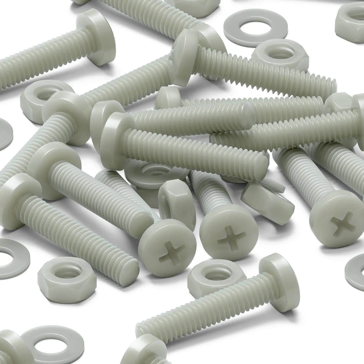 پیچهای سر پهن سوپر نایلون تقویتشده با الیاف شیشه کاترپیلار قرمز 50 عددی، پیچگوشتی خور، M4 x 20mm، مهره و پیچ پلاستیکی، واشر، 5/32" x 25/32 پیچهای سر پهن سوپر نایلون تقویتشده با الیاف شیشه کاترپیلار قرمز 50 عددی، پیچگوشتی خور، M4 x 20mm، مهره و پیچ پلاستیکی، واشر، 5/32" x 25/32