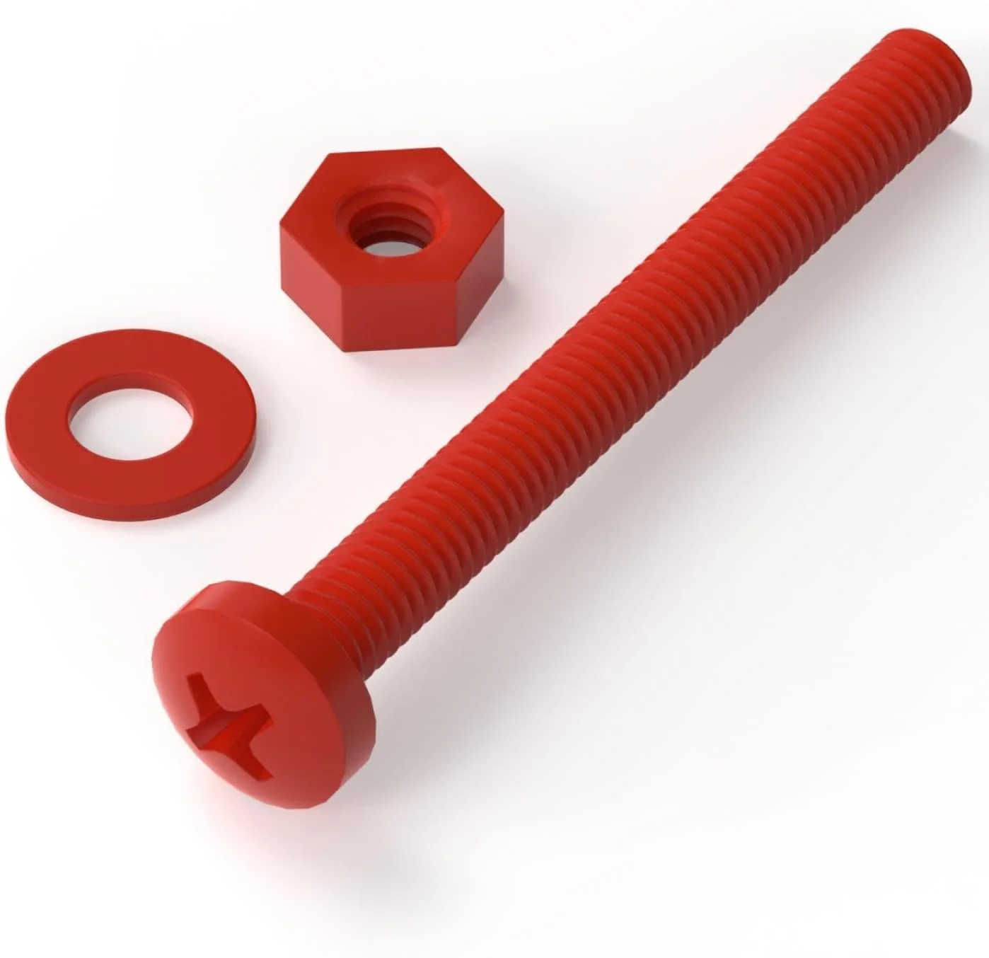 پیچ و مهره های پلی پروپیلن (PP) کاترپیلار قرمز 20 عددی با سر فیلیپس، M4 x 40mm، واشر، اکریلیک، مقاوم در برابر آب، ضد خوردگی، مقاوم در برابر مواد شیمیایی، 5/32 x 1-37/64 پیچ و مهره های پلی پروپیلن (PP) کاترپیلار قرمز 20 عددی با سر فیلیپس، M4 x 40mm، واشر، اکریلیک، مقاوم در برابر آب، ضد خوردگی، مقاوم در برابر مواد شیمیایی، 5/32 x 1-37/64