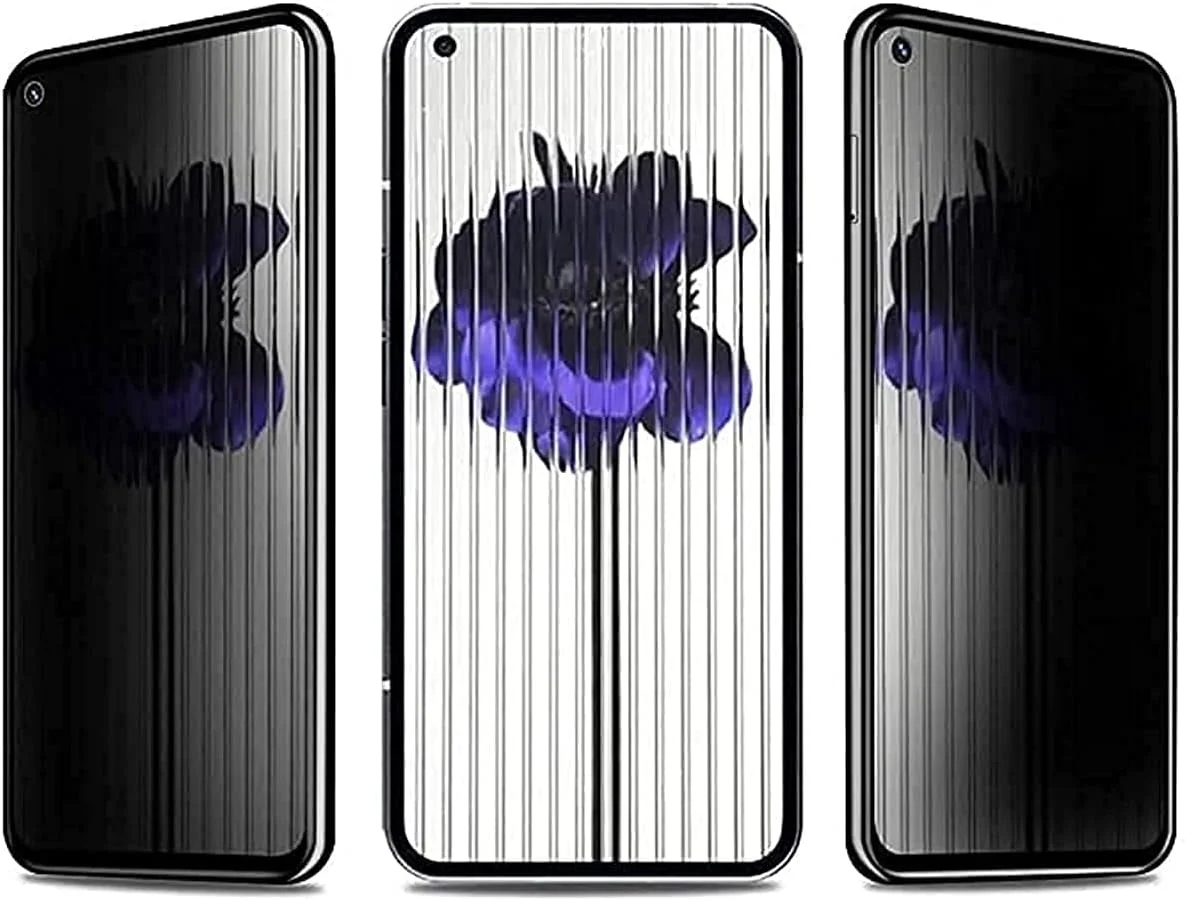 Muzz Privacy Screen protector compatible with Nothing Phone 1 Anti-Glare Privacy Screen Protector Tempered Glass [3D Touch][Case Friendly] Bubble Free Screen For Nothing phone 1