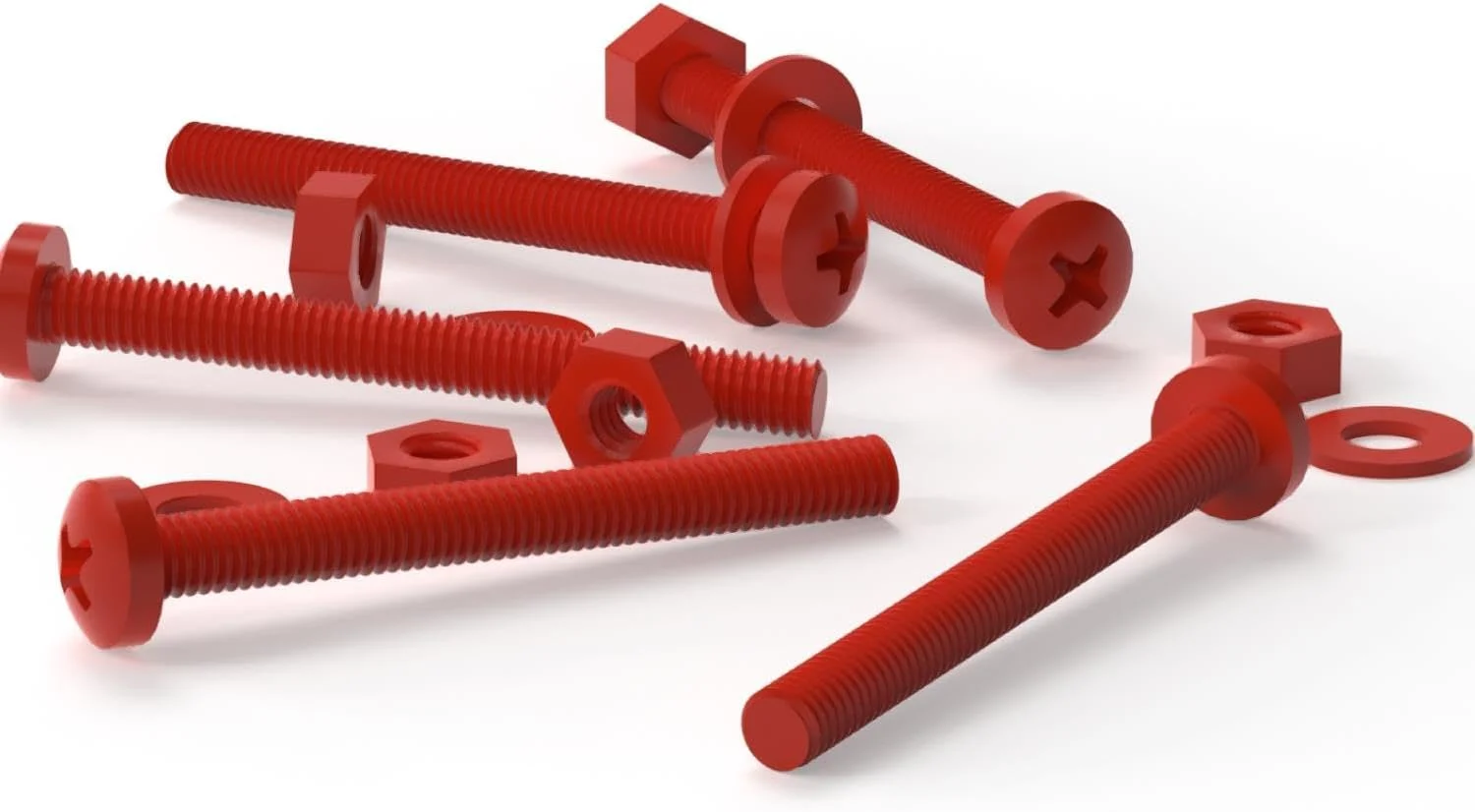 پیچ و مهره های پلی پروپیلن (PP) کاترپیلار قرمز 20 عددی با سر فیلیپس، M4 x 40mm، واشر، اکریلیک، مقاوم در برابر آب، ضد خوردگی، مقاوم در برابر مواد شیمیایی، 5/32 x 1-37/64 پیچ و مهره های پلی پروپیلن (PP) کاترپیلار قرمز 20 عددی با سر فیلیپس، M4 x 40mm، واشر، اکریلیک، مقاوم در برابر آب، ضد خوردگی، مقاوم در برابر مواد شیمیایی، 5/32 x 1-37/64