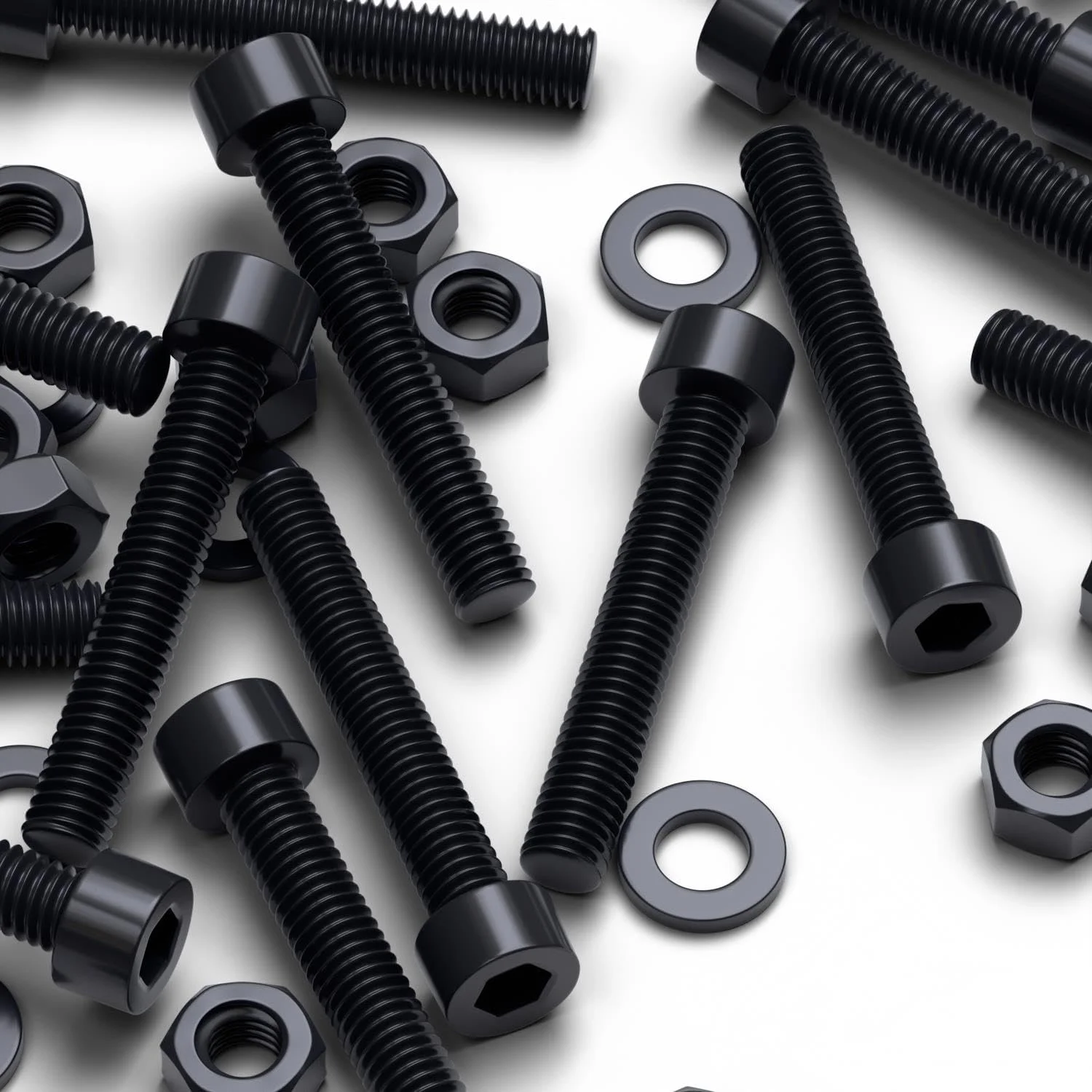 پیچ های ماشینی پلاستیکی سر سوکت نایلونی مشکی و قرمز Caterpillar، M6 x 40mm، پیچ و مهره و واشر پلاستیکی، 15/64" x 1-37/64" پیچ های ماشینی پلاستیکی سر سوکت نایلونی مشکی و قرمز Caterpillar، M6 x 40mm، پیچ و مهره و واشر پلاستیکی، 15/64" x 1-37/64"