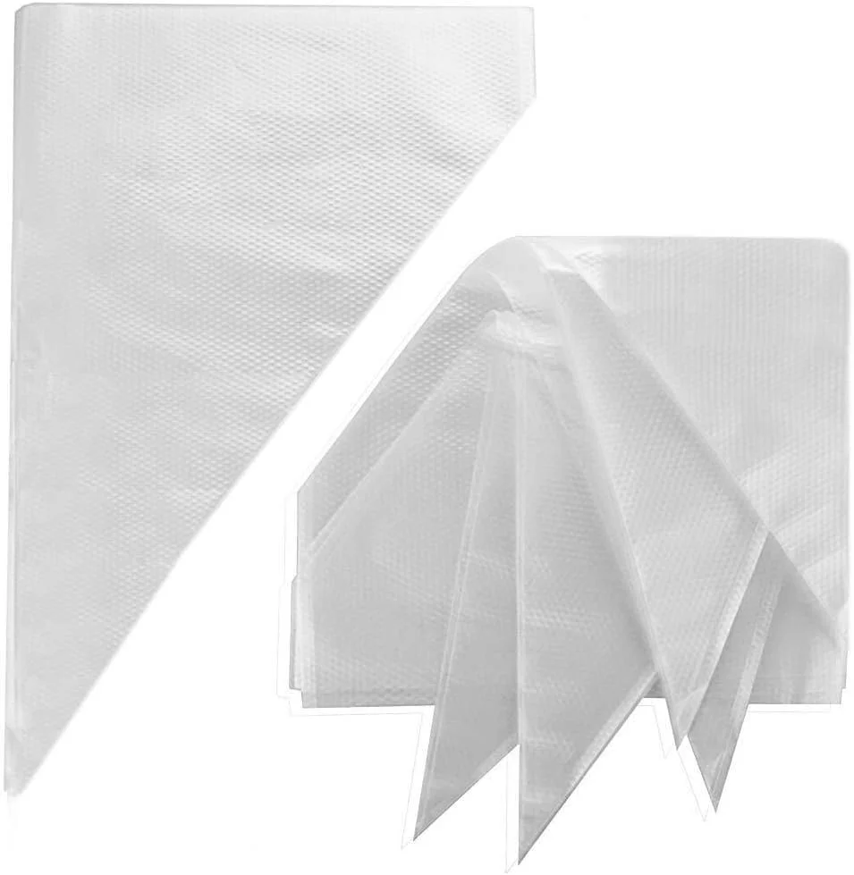 کیسه شیرینی پزی یوکات، 100 عدد، 30 سانتی متری، کیسه های تزئین کیک یکبار مصرف، لوازم شیرینی پزی برای کاپ کیک، کلوچه، آب نبات، کیسه های پایپینگ کیک شیرینی پزی، ابزار پخت و پز سایز بزرگ مناسب برای تمام کیت ها و کوپلرهای سایز نوک