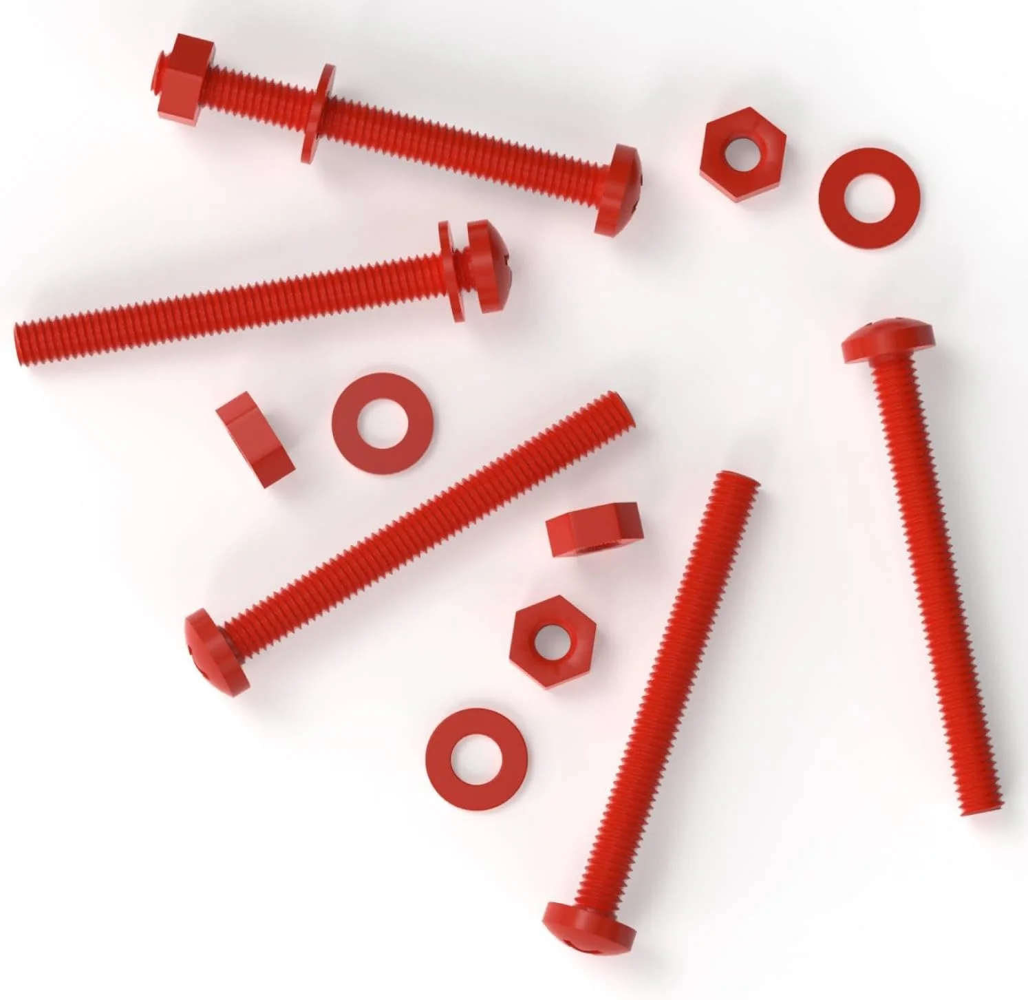 پیچ و مهره های پلی پروپیلن (PP) کاترپیلار قرمز 20 عددی با سر فیلیپس، M4 x 40mm، واشر، اکریلیک، مقاوم در برابر آب، ضد خوردگی، مقاوم در برابر مواد شیمیایی، 5/32 x 1-37/64 پیچ و مهره های پلی پروپیلن (PP) کاترپیلار قرمز 20 عددی با سر فیلیپس، M4 x 40mm، واشر، اکریلیک، مقاوم در برابر آب، ضد خوردگی، مقاوم در برابر مواد شیمیایی، 5/32 x 1-37/64