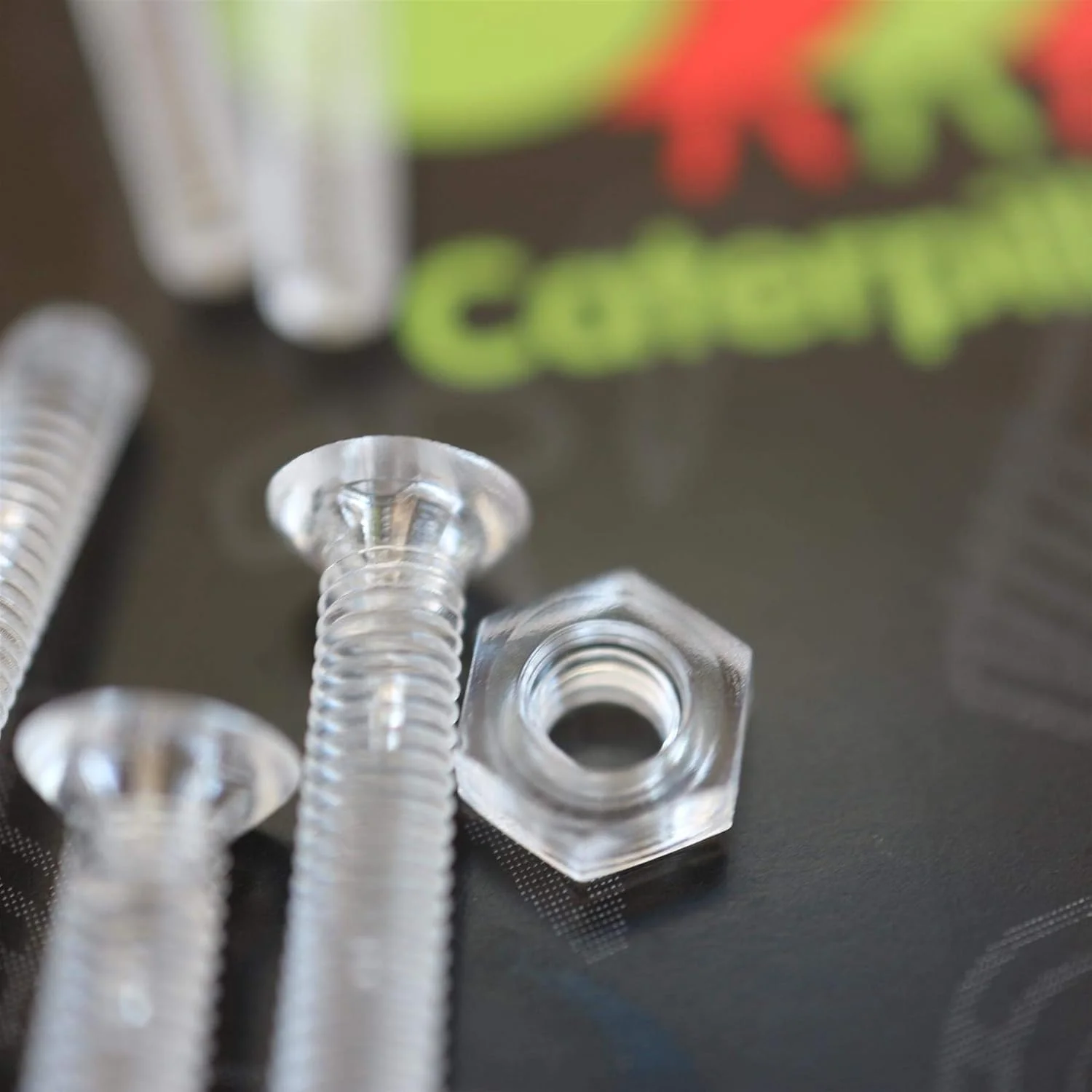 پیچ و مهره های سر خزینه ای چهارسو کاترپیلار قرمز 50 عددی، پلاستیک اکریلیک شفاف، M3 x 16mm - پیچ های پلاستیکی اکریلیک، 1/8 x 5/8 پیچ و مهره های سر خزینه ای چهارسو کاترپیلار قرمز 50 عددی، پلاستیک اکریلیک شفاف، M3 x 16mm - پیچ های پلاستیکی اکریلیک، 1/8 x 5/8