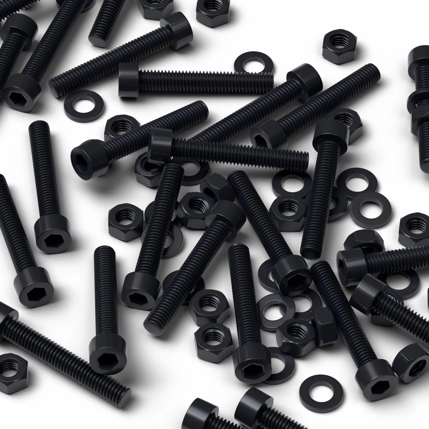 پیچ های ماشینی پلاستیکی سر سوکت نایلونی مشکی و قرمز Caterpillar، M6 x 40mm، پیچ و مهره و واشر پلاستیکی، 15/64" x 1-37/64" پیچ های ماشینی پلاستیکی سر سوکت نایلونی مشکی و قرمز Caterpillar، M6 x 40mm، پیچ و مهره و واشر پلاستیکی، 15/64" x 1-37/64"