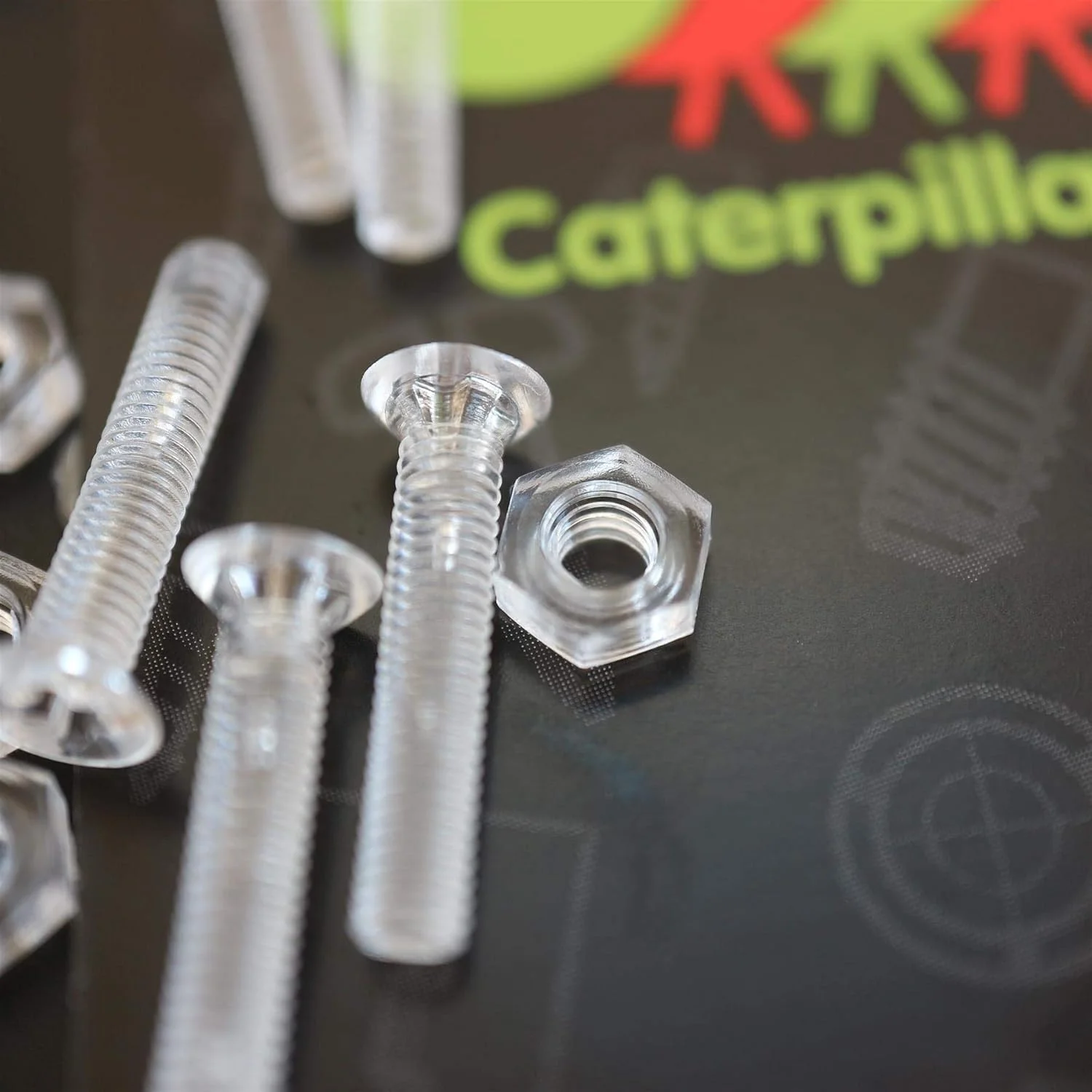 پیچ و مهره های سر خزینه ای چهارسو کاترپیلار قرمز 50 عددی، پلاستیک اکریلیک شفاف، M3 x 16mm - پیچ های پلاستیکی اکریلیک، 1/8 x 5/8 پیچ و مهره های سر خزینه ای چهارسو کاترپیلار قرمز 50 عددی، پلاستیک اکریلیک شفاف، M3 x 16mm - پیچ های پلاستیکی اکریلیک، 1/8 x 5/8