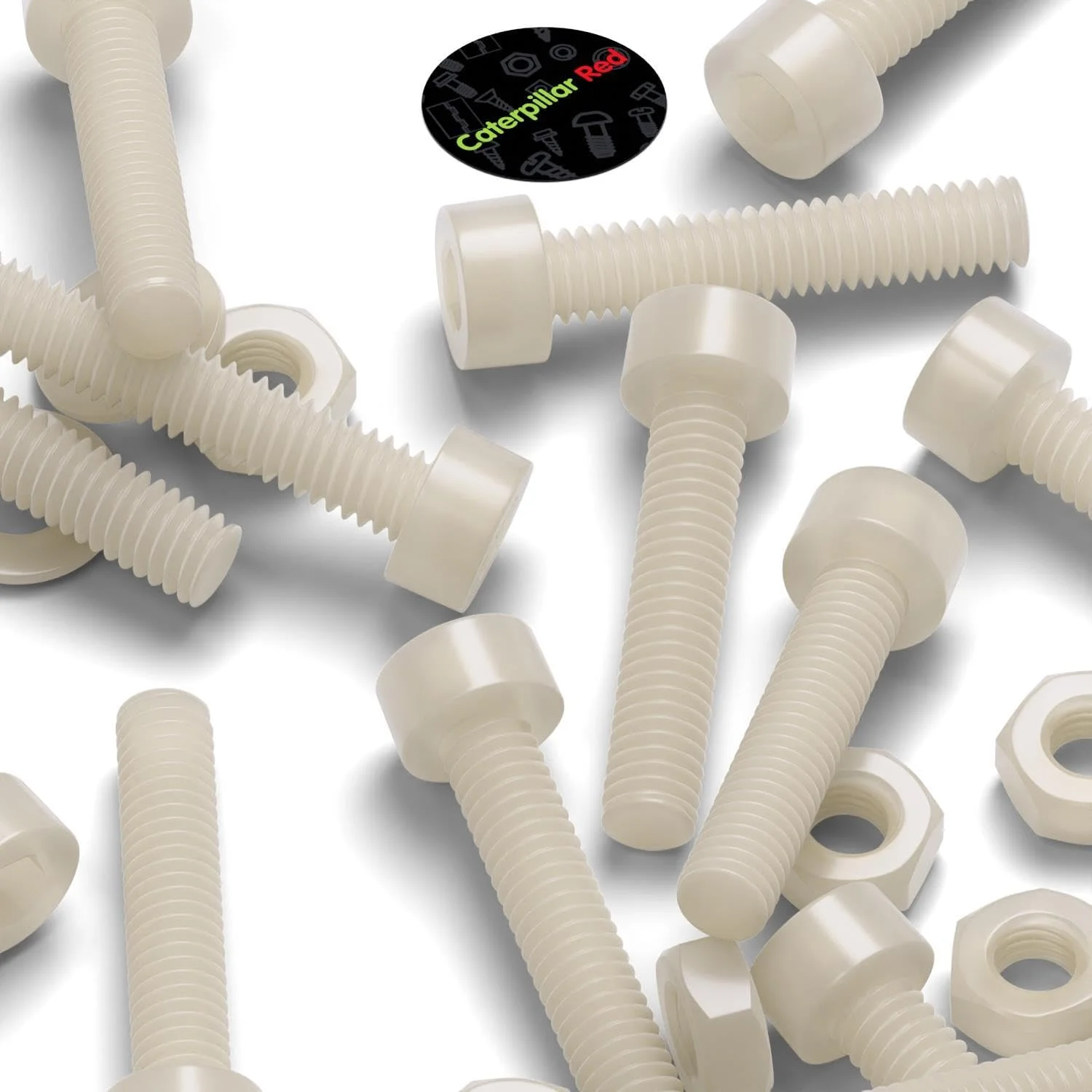 پیچ گوشتی سر استوانه ای نایلونی قرمز کاترپیلار 50 عددی، پیچ های ماشینی پلاستیکی، M3 x 20mm، پیچ و مهره و واشر پلاستیکی، بست ها، 1/8 x 25/32 پیچ گوشتی سر استوانه ای نایلونی قرمز کاترپیلار 50 عددی، پیچ های ماشینی پلاستیکی، M3 x 20mm، پیچ و مهره و واشر پلاستیکی، بست ها، 1/8 x 25/32