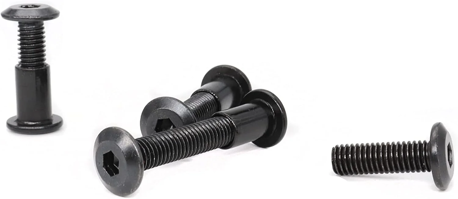 binifiMux بسته 10 عددی پیچ و مهره اتصال مبلمان M8 مشکی 30 میلی متری binifiMux بسته 10 عددی پیچ و مهره اتصال مبلمان M8 مشکی 30 میلی متری