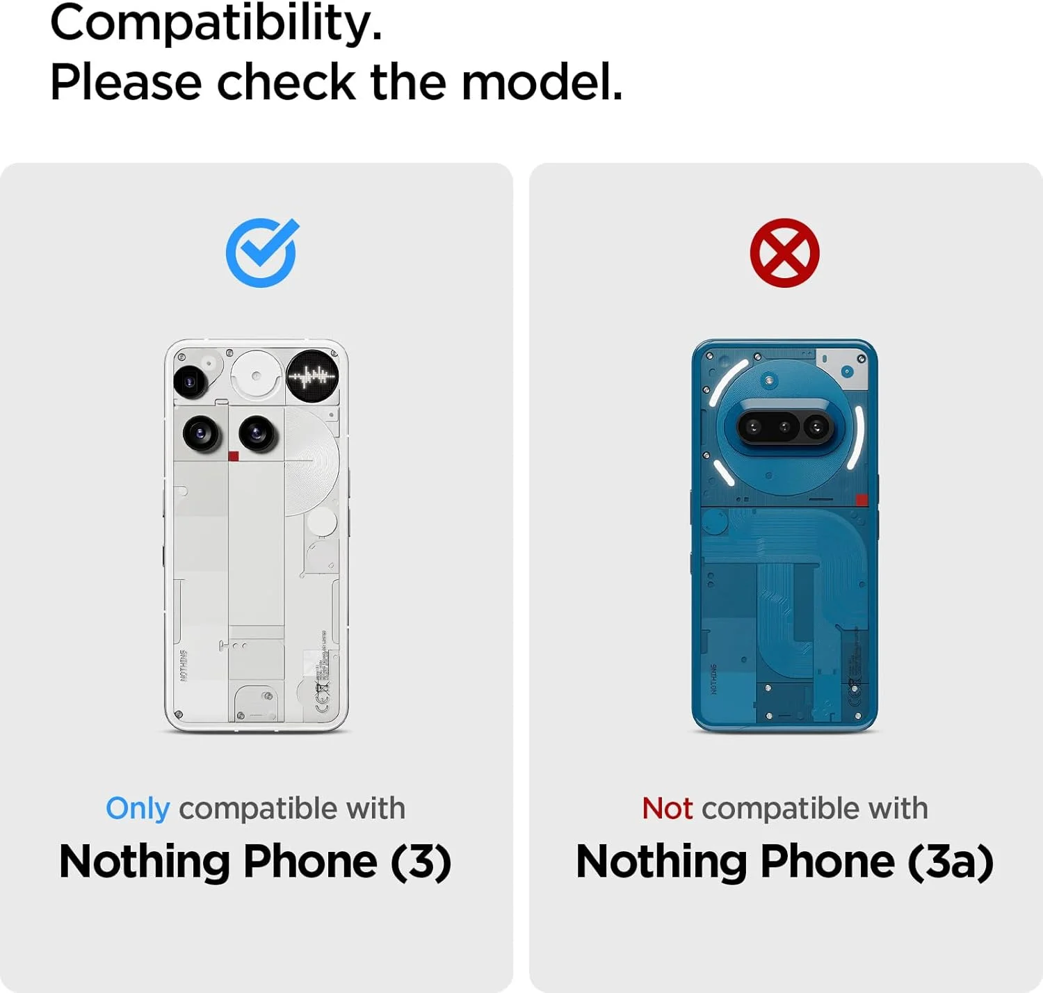 محافظ صفحه نمایش شیشه ای ممتاز Spigen GLAStR Slim برای Nothing Phone (3) - [بسته 2 عددی]