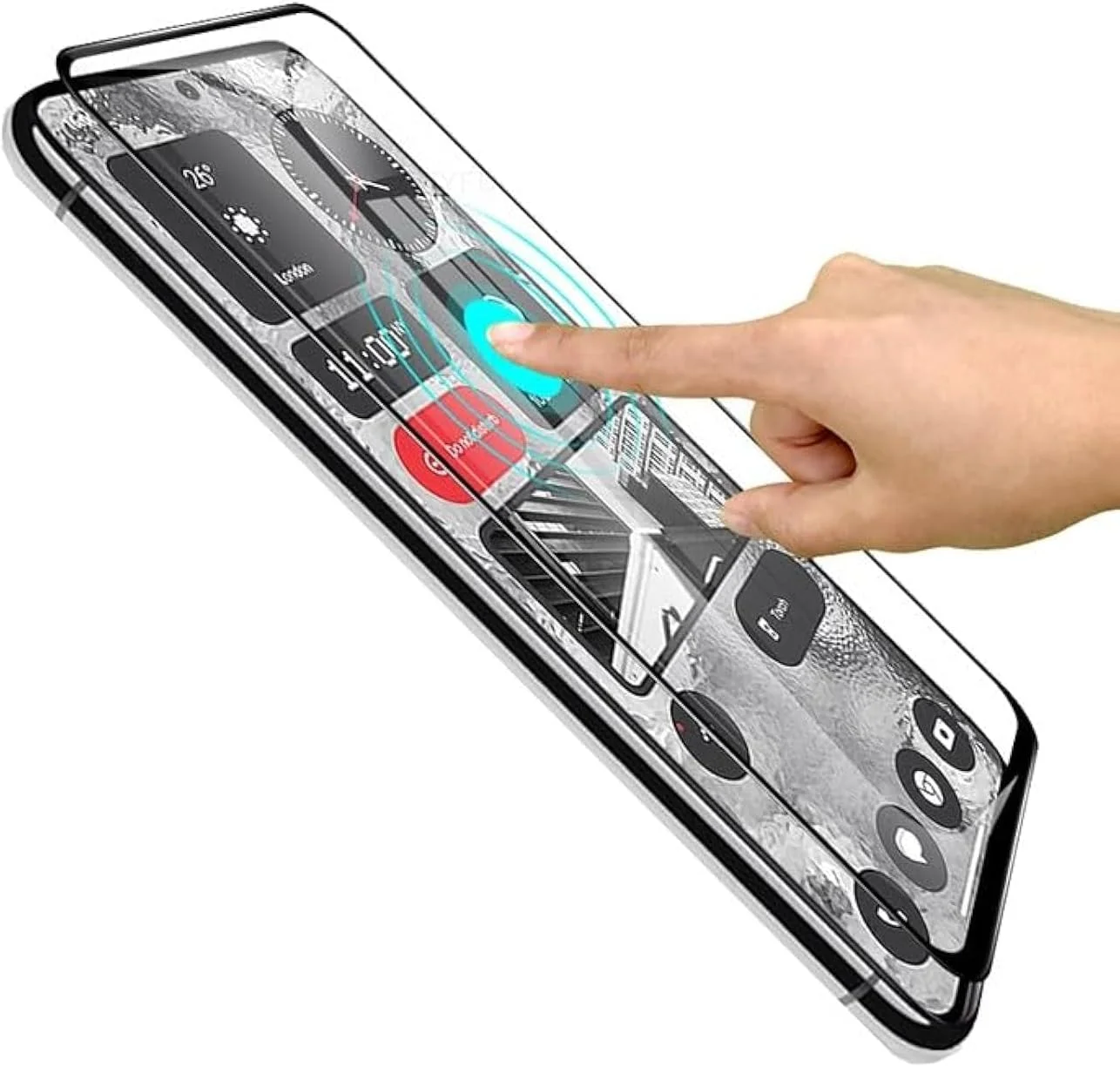 محافظ صفحه نمایش شیشه ای تمپرد فول اسکرین مشکی Muzz مناسب برای Nothing Phone 2، پوشش کامل چسب، محافظ صفحه نمایش HD با پوشش کامل لبه مشکی، محافظ سه بعدی شیشه ای براق مناسب برای Nothing 2 (6.7 اینچ) (1 عدد) محافظ صفحه نمایش شیشه ای تمپرد فول اسکرین مشکی Muzz مناسب برای Nothing Phone 2، پوشش کامل چسب، محافظ صفحه نمایش HD با پوشش کامل لبه مشکی، محافظ سه بعدی شیشه ای براق مناسب برای Nothing 2 (6.7 اینچ) (1 عدد)