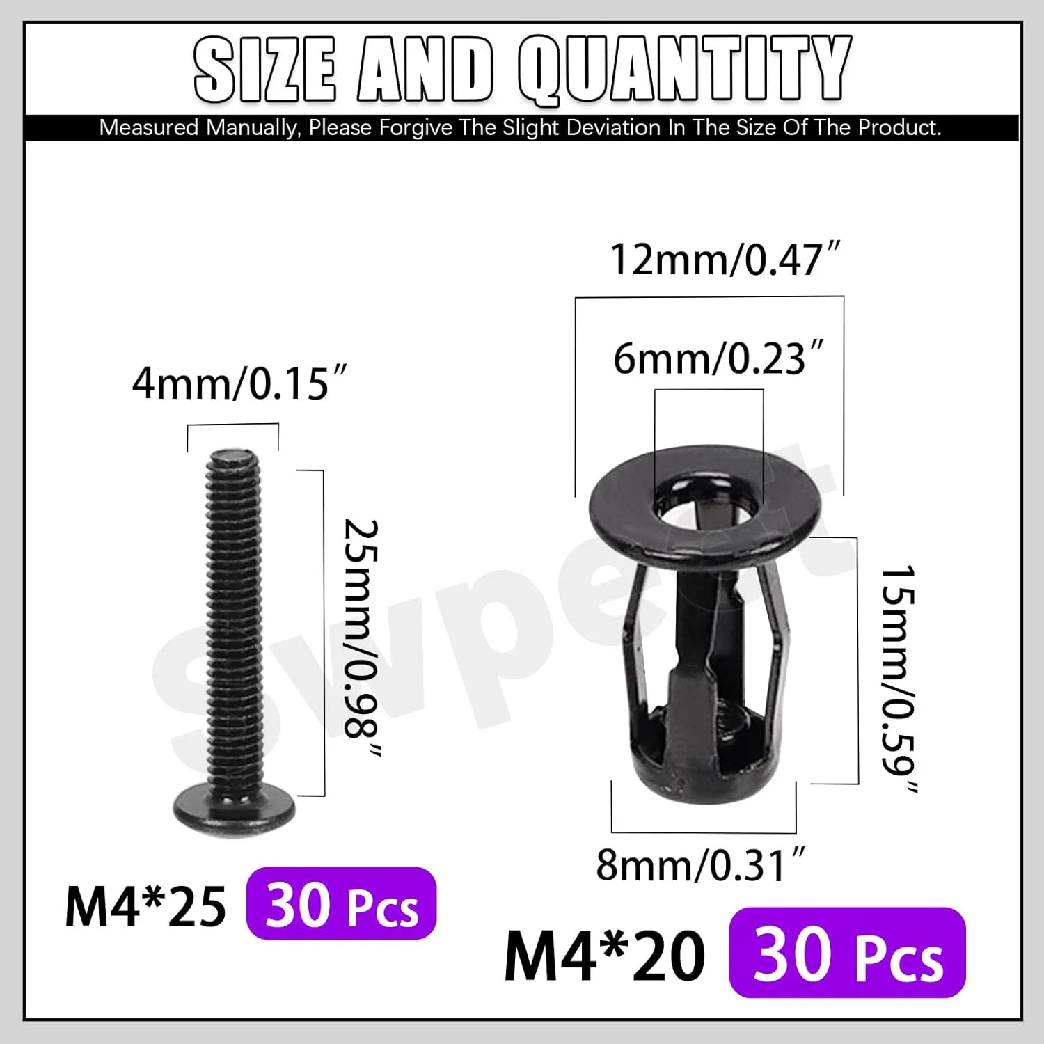 مجموعه 60 عددی مهره های جک توخالی M4 Swpeet با پیچ های ماشین سر تخت، مهره های گلبرگ درج شده، مهره انبساطی، پیچ های Nutserts، پیچ های سر تخت فیلیپس برای آهن دیوار توخالی مجموعه 60 عددی مهره های جک توخالی M4 Swpeet با پیچ های ماشین سر تخت، مهره های گلبرگ درج شده، مهره انبساطی، پیچ های Nutserts، پیچ های سر تخت فیلیپس برای آهن دیوار توخالی