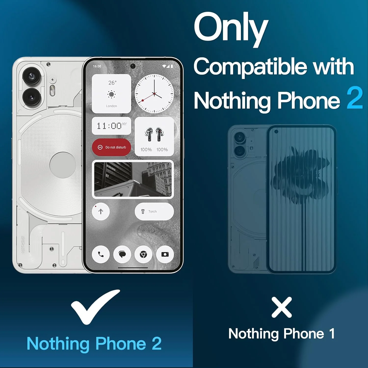 محافظ صفحه نمایش JETech برای Nothing Phone 2 با ابعاد 6.7 اینچ، فیلم شیشه ای حرارت دیده 9H، ضد خش، شفاف HD، بسته 3 عددی محافظ صفحه نمایش JETech برای Nothing Phone 2 با ابعاد 6.7 اینچ، فیلم شیشه ای حرارت دیده 9H، ضد خش، شفاف HD، بسته 3 عددی
