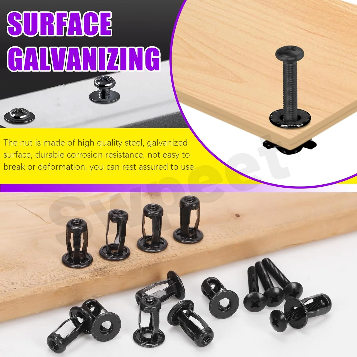 مجموعه 60 عددی مهره های جک توخالی M4 Swpeet با پیچ های ماشین سر تخت، مهره های گلبرگ درج شده، مهره انبساطی، پیچ های Nutserts، پیچ های سر تخت فیلیپس برای آهن دیوار توخالی مجموعه 60 عددی مهره های جک توخالی M4 Swpeet با پیچ های ماشین سر تخت، مهره های گلبرگ درج شده، مهره انبساطی، پیچ های Nutserts، پیچ های سر تخت فیلیپس برای آهن دیوار توخالی