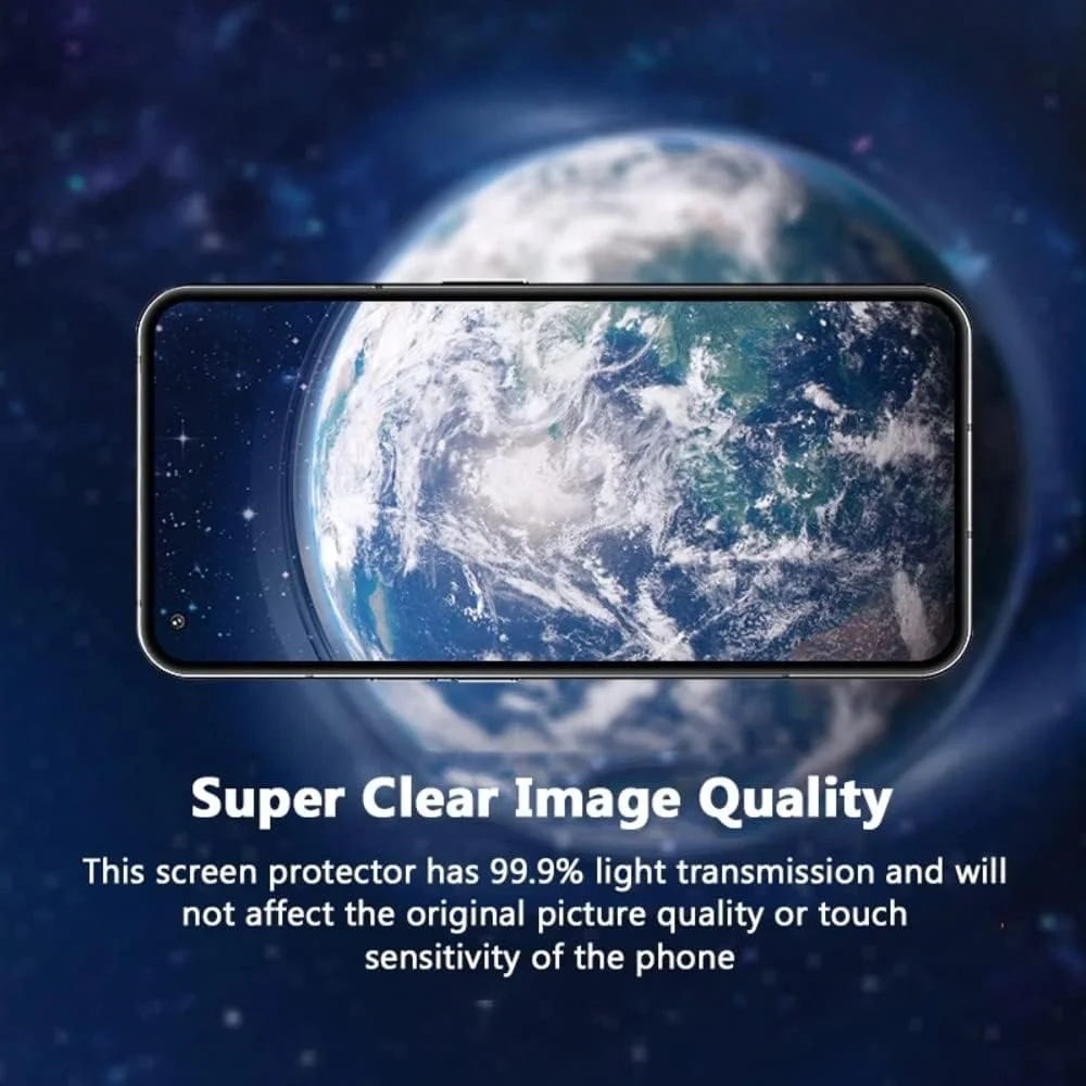 محافظ صفحه نمایش Zubitech برای Nothing Phone 1، محافظ صفحه شیشه ای حرارت دیده با سختی 9H، مقاوم در برابر اثر انگشت و خراش برای Nothing Phone 1