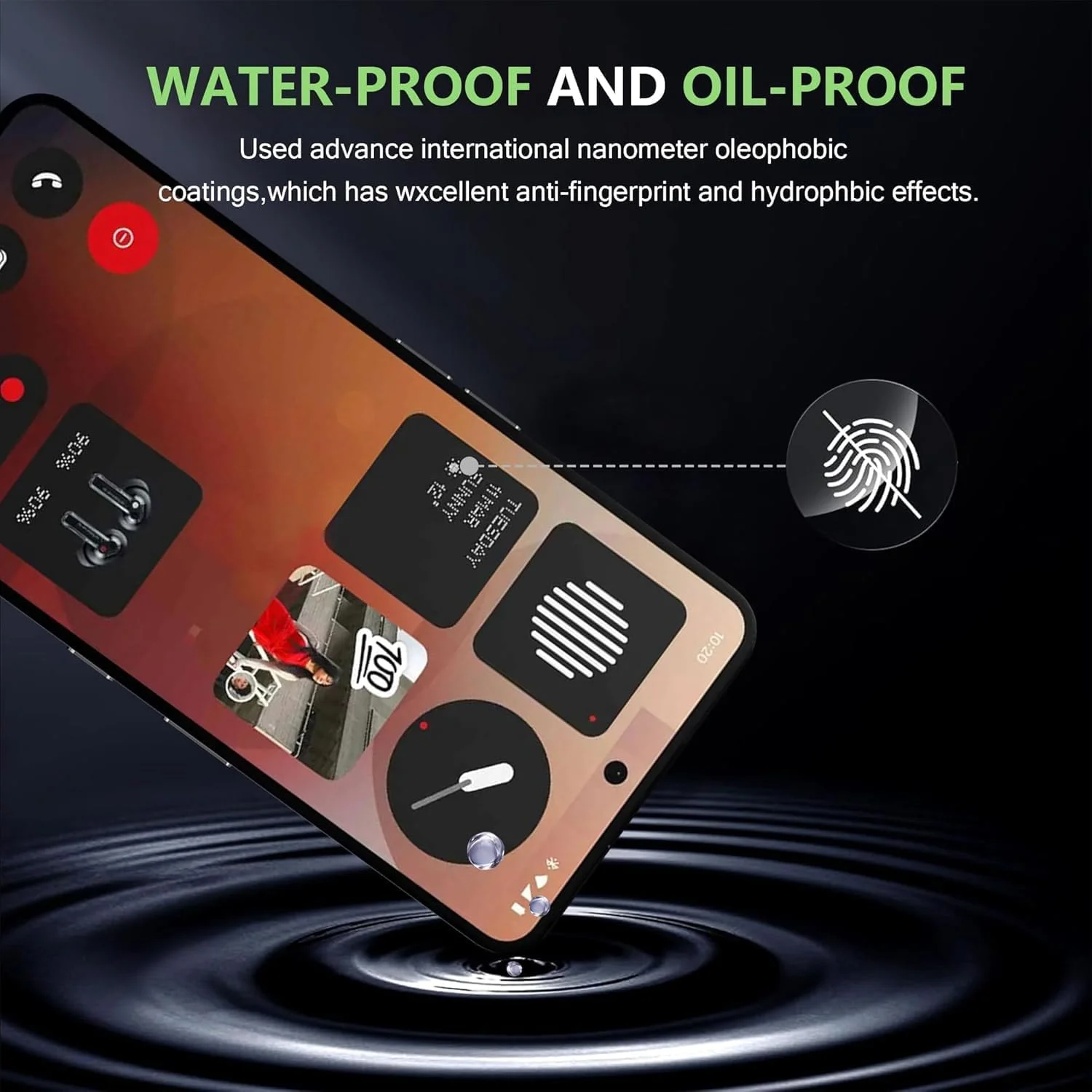 [بسته 3 عددی] محافظ صفحه نمایش شیشه ای حرارت دیده 9H Zuooiec برای Nothing Phone 3a (2025)، محافظت با اثر انگشت، نصب آسان، فوق العاده شفاف، حساسیت لمسی، فیلم ضد خش