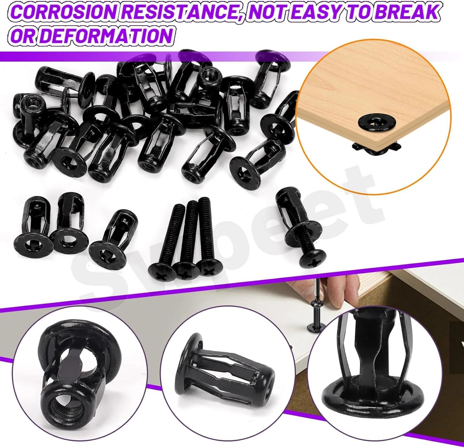 مجموعه 60 عددی مهره های جک توخالی M4 Swpeet با پیچ های ماشین سر تخت، مهره های گلبرگ درج شده، مهره انبساطی، پیچ های Nutserts، پیچ های سر تخت فیلیپس برای آهن دیوار توخالی مجموعه 60 عددی مهره های جک توخالی M4 Swpeet با پیچ های ماشین سر تخت، مهره های گلبرگ درج شده، مهره انبساطی، پیچ های Nutserts، پیچ های سر تخت فیلیپس برای آهن دیوار توخالی