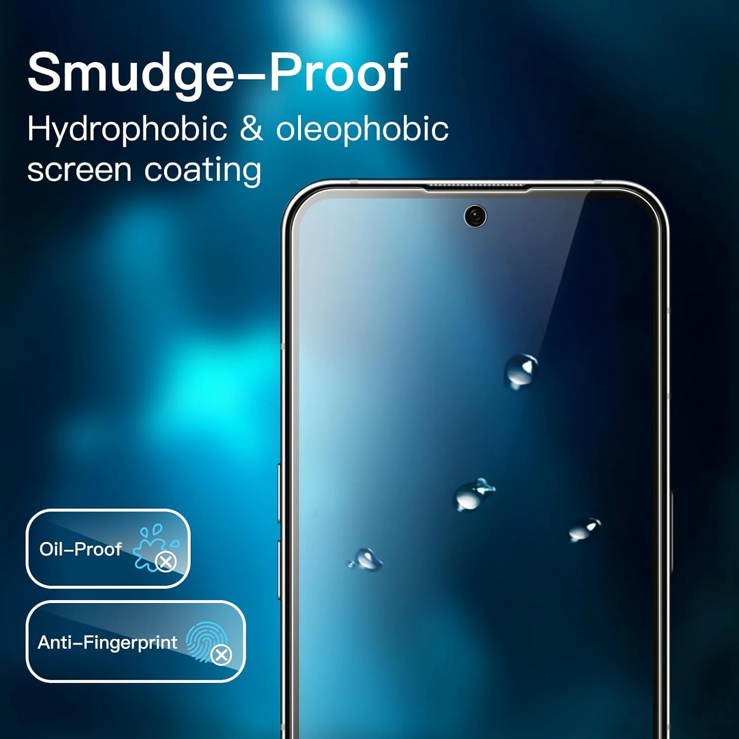 محافظ صفحه نمایش JETech برای Nothing Phone 2 با ابعاد 6.7 اینچ، فیلم شیشه ای حرارت دیده 9H، ضد خش، شفاف HD، بسته 3 عددی محافظ صفحه نمایش JETech برای Nothing Phone 2 با ابعاد 6.7 اینچ، فیلم شیشه ای حرارت دیده 9H، ضد خش، شفاف HD، بسته 3 عددی