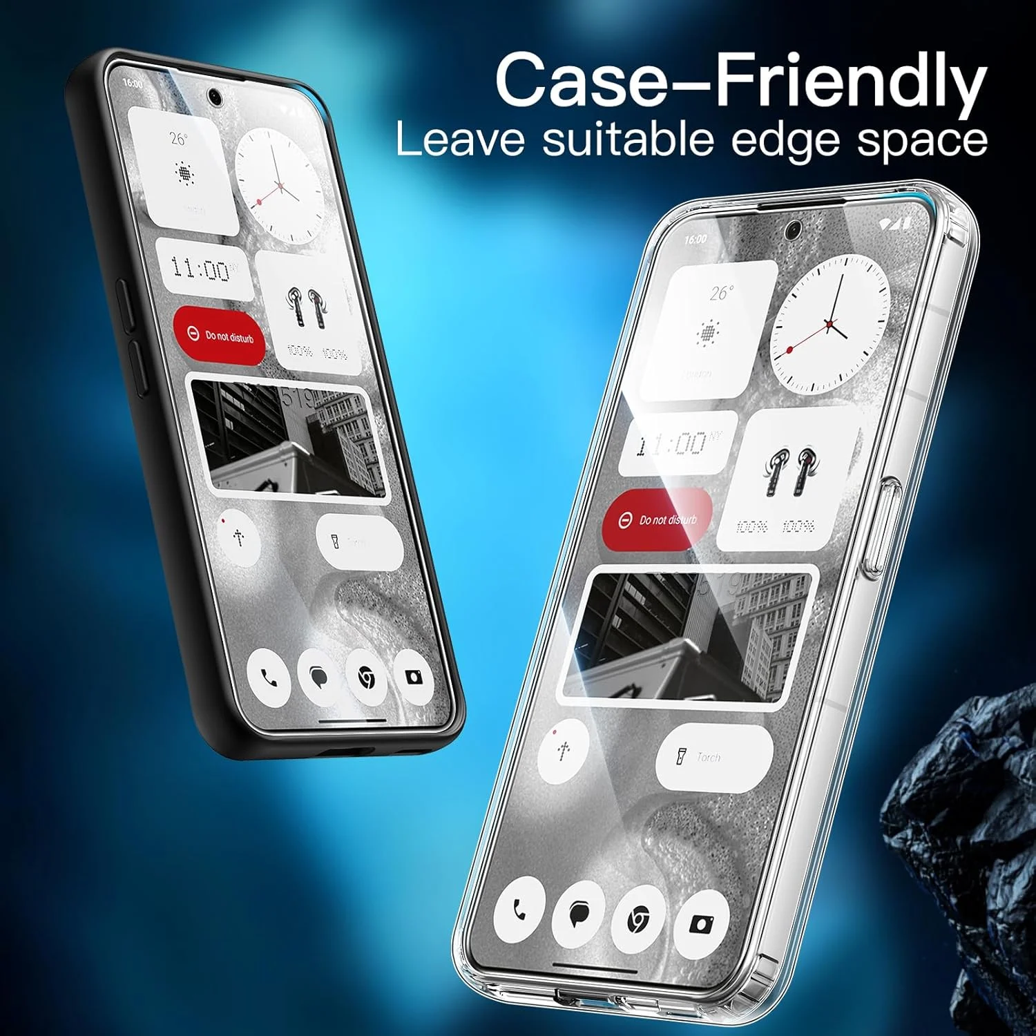 محافظ صفحه نمایش JETech برای Nothing Phone 2 با ابعاد 6.7 اینچ، فیلم شیشه ای حرارت دیده 9H، ضد خش، شفاف HD، بسته 3 عددی محافظ صفحه نمایش JETech برای Nothing Phone 2 با ابعاد 6.7 اینچ، فیلم شیشه ای حرارت دیده 9H، ضد خش، شفاف HD، بسته 3 عددی