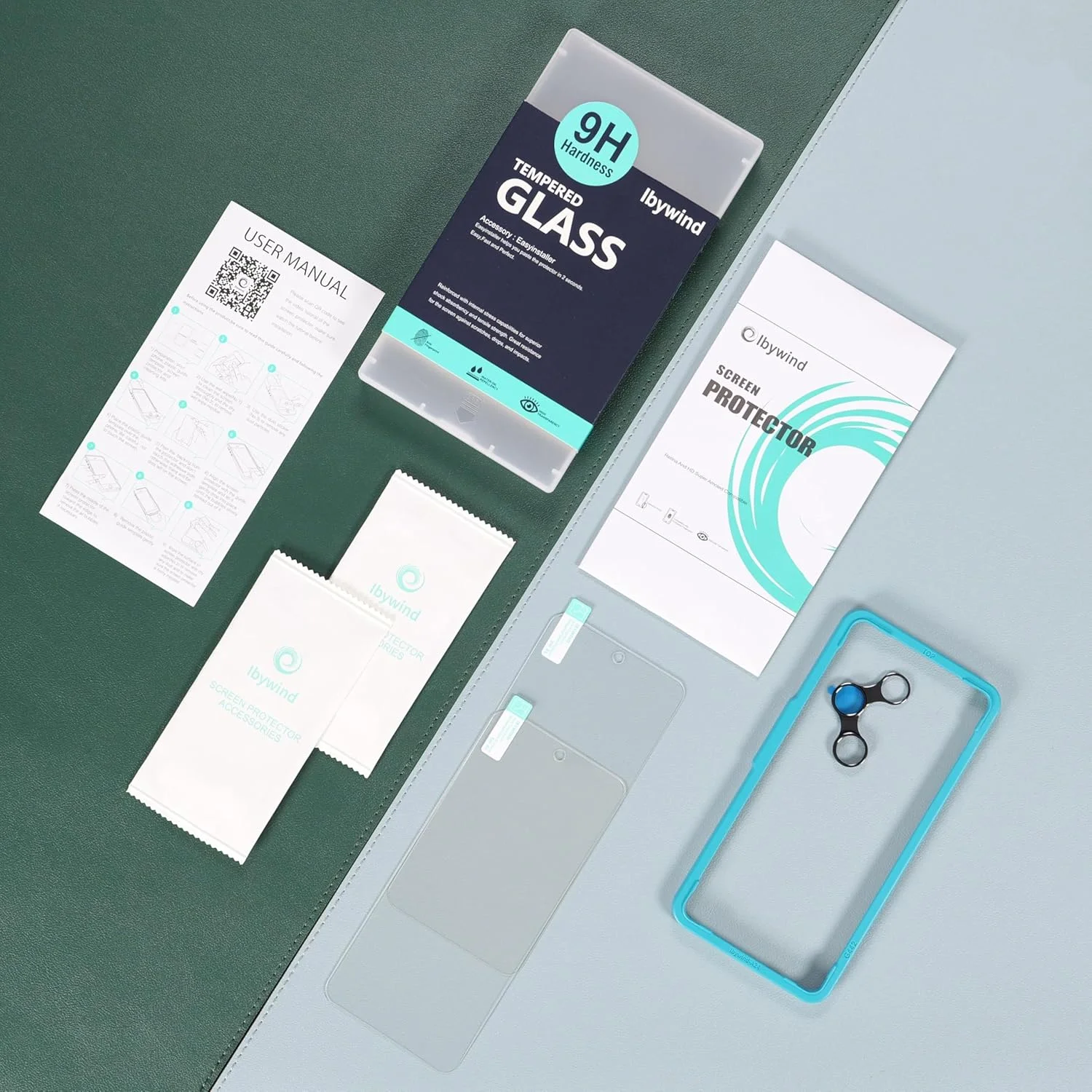 محافظ صفحه نمایش شیشه ای Ibywind برای Nothing Phone (3) 5G، بسته 2 عددی، شیشه حرارت دیده با سختی 9H به همراه محافظ لنز دوربین، ابزار نصب آسان، بدون حباب، باز کردن قفل با اثر انگشت، ضد خرد شدن، ضد خش