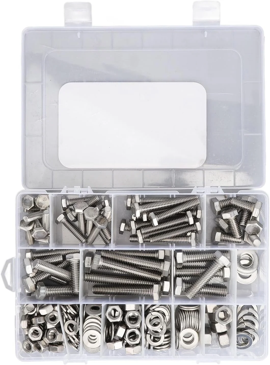 مجموعه 246 عددی مهره و پیچ شش گوش NDNCZDHC، مجموعه پیچ، مهره و واشر استیل ضد زنگ به همراه جعبه نگهداری مجموعه 246 عددی مهره و پیچ شش گوش NDNCZDHC، مجموعه پیچ، مهره و واشر استیل ضد زنگ به همراه جعبه نگهداری