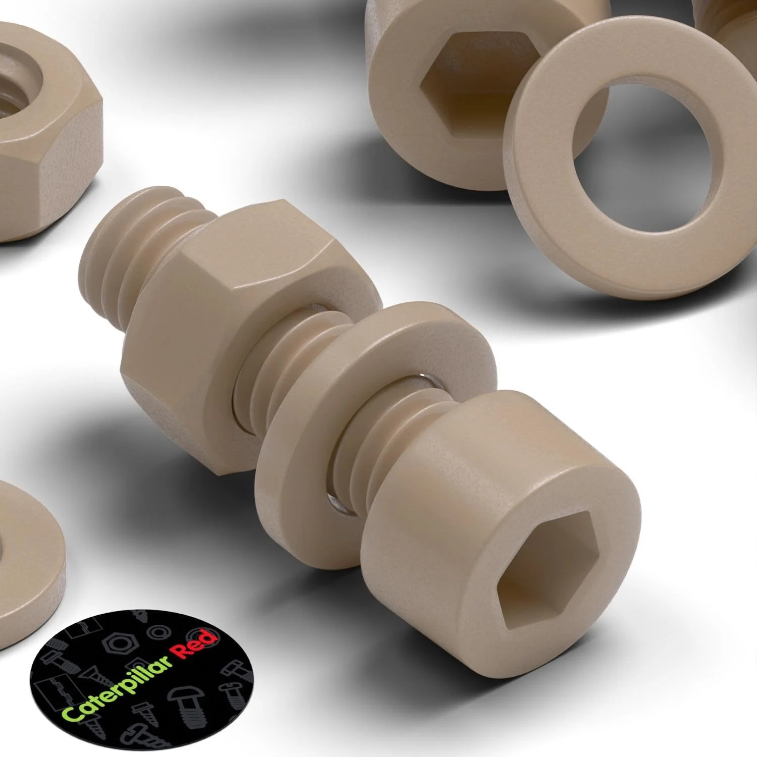 پیچ و مهره سر استوانه ای آلن خور کاترپیلار قرمز 5 عددی PEEK M6 x 20mm - پیچ و مهره پلاستیکی Peek، ضد خوردگی، مقاوم در برابر مواد شیمیایی، مقاوم در برابر درجه حرارت بالا، غیر منبسط شونده، 15/64 x 25/32 پیچ و مهره سر استوانه ای آلن خور کاترپیلار قرمز 5 عددی PEEK M6 x 20mm - پیچ و مهره پلاستیکی Peek، ضد خوردگی، مقاوم در برابر مواد شیمیایی، مقاوم در برابر درجه حرارت بالا، غیر منبسط شونده، 15/64 x 25/32