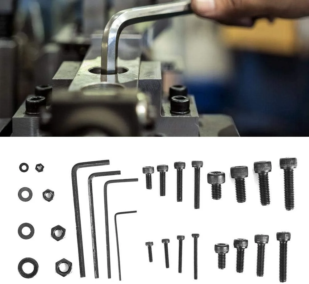 پیچ و مهره استوانه ای سر شش گوش فولاد کربنی WWART، 664 عددی، مناسب تجهیزات ماشین آلات پیچ و مهره استوانه ای سر شش گوش فولاد کربنی WWART، 664 عددی، مناسب تجهیزات ماشین آلات