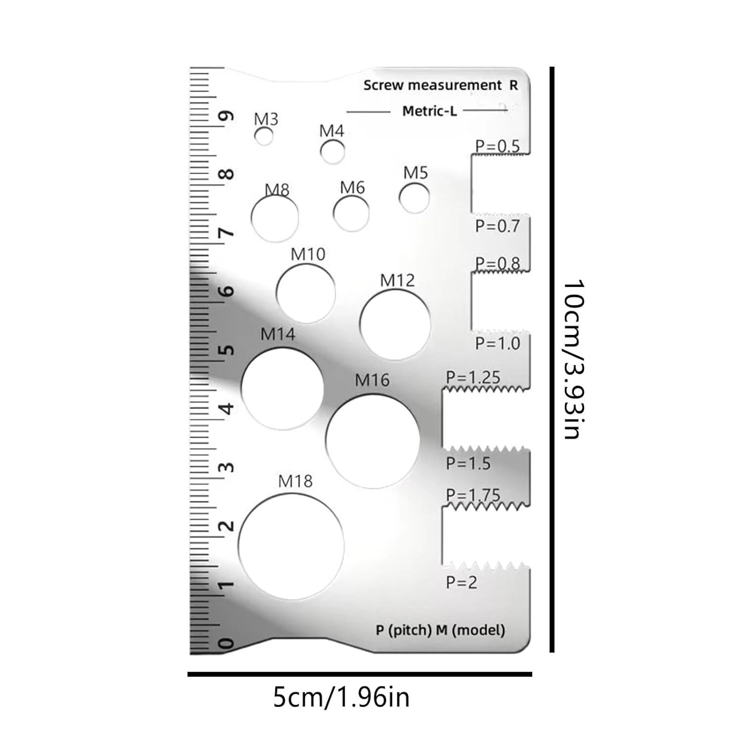 ابزار بررسی رزوه مهره و پیچ، سایزر قابل حمل پیچ | ابزار اندازه گیری پیچ استیل ضد زنگ برای سخت افزار فروشی ها، برقکاران، علاقه مندان به تعمیرات، علاقه مندان به خودرو، نجاران ابزار بررسی رزوه مهره و پیچ، سایزر قابل حمل پیچ | ابزار اندازه گیری پیچ استیل ضد زنگ برای سخت افزار فروشی ها، برقکاران، علاقه مندان به تعمیرات، علاقه مندان به خودرو، نجاران