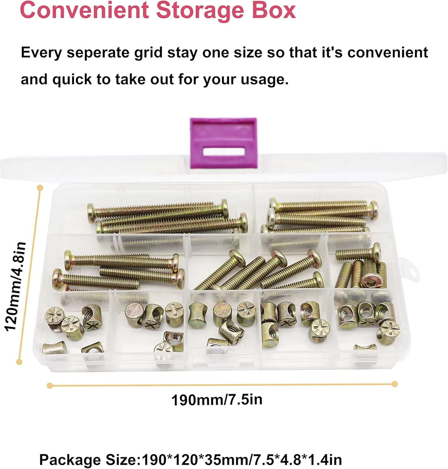 کیت جایگزینی پیچ های تخت نوزاد cSeao، 50 عدد پیچ آلنی M6 با روکش روی و مجموعه مهره های استوانه ای برای تخت خواب کودک، صندلی، کمد، تخت مبلمان، M6x15mm/25mm/35mm/45mm/55mm کیت جایگزینی پیچ های تخت نوزاد cSeao، 50 عدد پیچ آلنی M6 با روکش روی و مجموعه مهره های استوانه ای برای تخت خواب کودک، صندلی، کمد، تخت مبلمان، M6x15mm/25mm/35mm/45mm/55mm