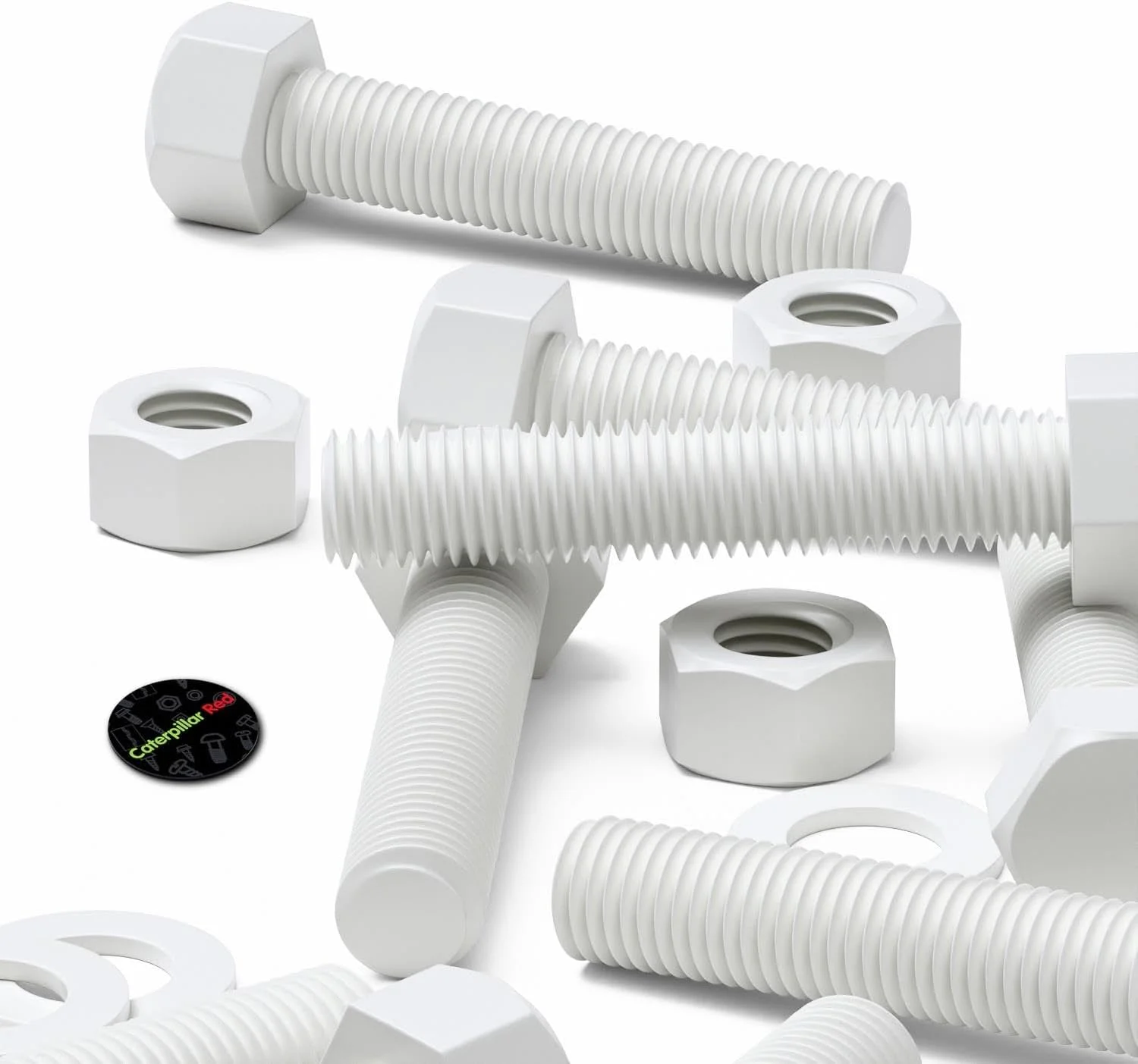 پیچ و مهره سر شش گوش قرمز کاترپیلار، پلاستیک پلی پروپیلن (PP)، واشر، M20 x 100mm، بست، مقاوم در برابر آب، ضد خوردگی، مقاوم در برابر مواد شیمیایی، 25/32" x 3 15/16" پیچ و مهره سر شش گوش قرمز کاترپیلار، پلاستیک پلی پروپیلن (PP)، واشر، M20 x 100mm، بست، مقاوم در برابر آب، ضد خوردگی، مقاوم در برابر مواد شیمیایی، 25/32" x 3 15/16"