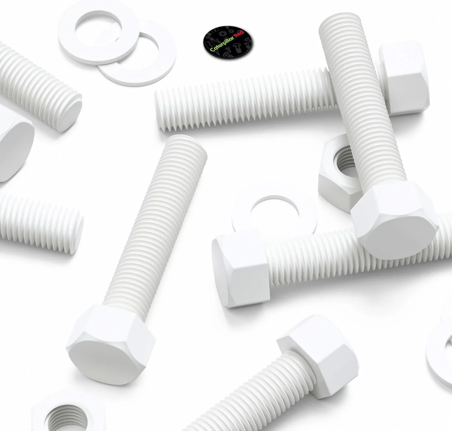 پیچ و مهره سر شش گوش قرمز کاترپیلار، پلاستیک پلی پروپیلن (PP)، واشر، M20 x 100mm، بست، مقاوم در برابر آب، ضد خوردگی، مقاوم در برابر مواد شیمیایی، 25/32" x 3 15/16" پیچ و مهره سر شش گوش قرمز کاترپیلار، پلاستیک پلی پروپیلن (PP)، واشر، M20 x 100mm، بست، مقاوم در برابر آب، ضد خوردگی، مقاوم در برابر مواد شیمیایی، 25/32" x 3 15/16"