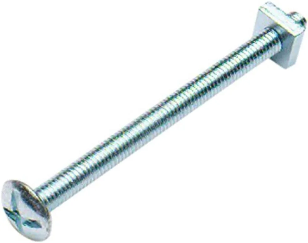 مجموعه 10 عددی پیچ و مهره شیروانی با سر خزینه ای و دوسو Merriway BH02161، M6 x 45mm، نقره ای مجموعه 10 عددی پیچ و مهره شیروانی با سر خزینه ای و دوسو Merriway BH02161، M6 x 45mm، نقره ای