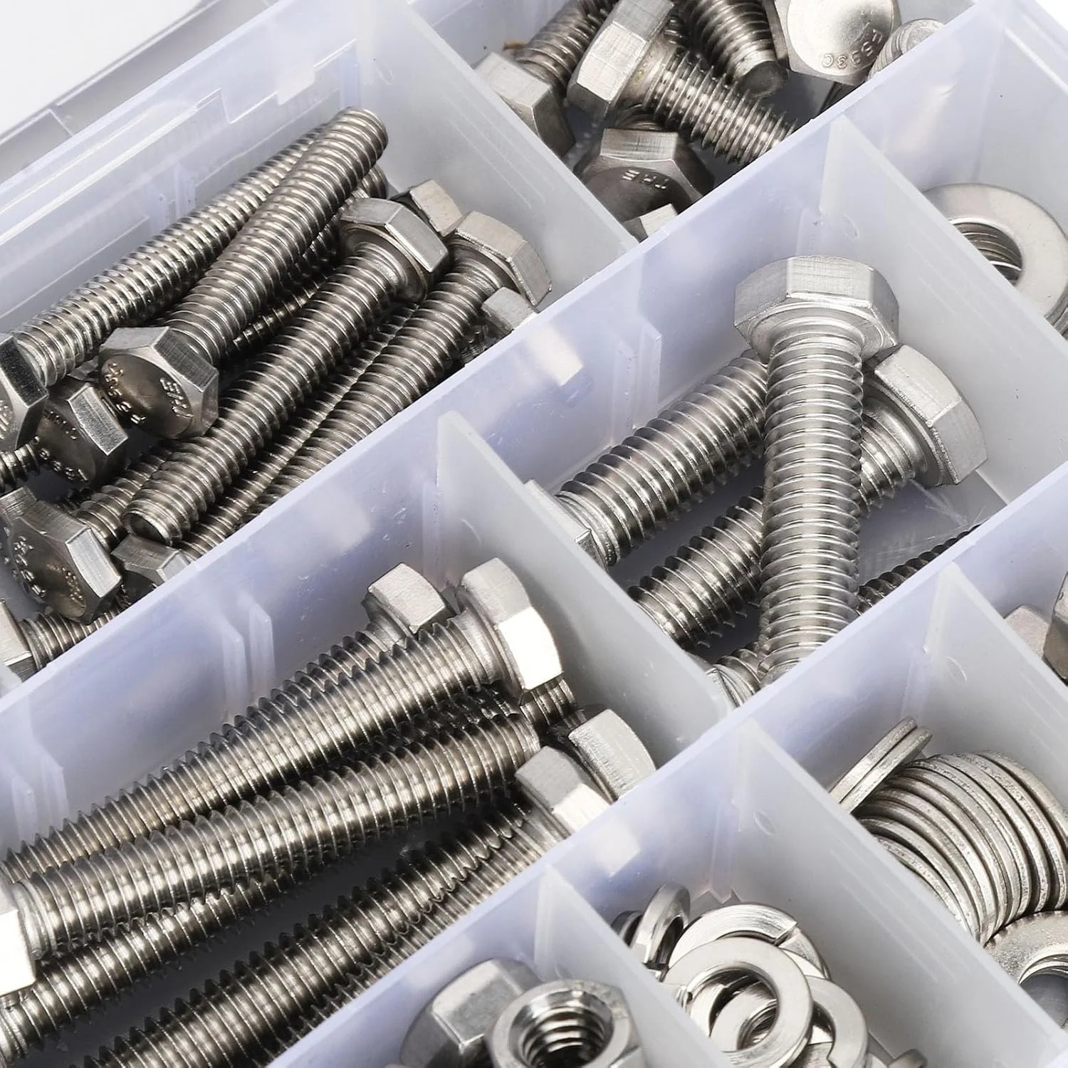 مجموعه 246 عددی مهره و پیچ شش گوش NDNCZDHC، مجموعه پیچ، مهره و واشر استیل ضد زنگ به همراه جعبه نگهداری مجموعه 246 عددی مهره و پیچ شش گوش NDNCZDHC، مجموعه پیچ، مهره و واشر استیل ضد زنگ به همراه جعبه نگهداری