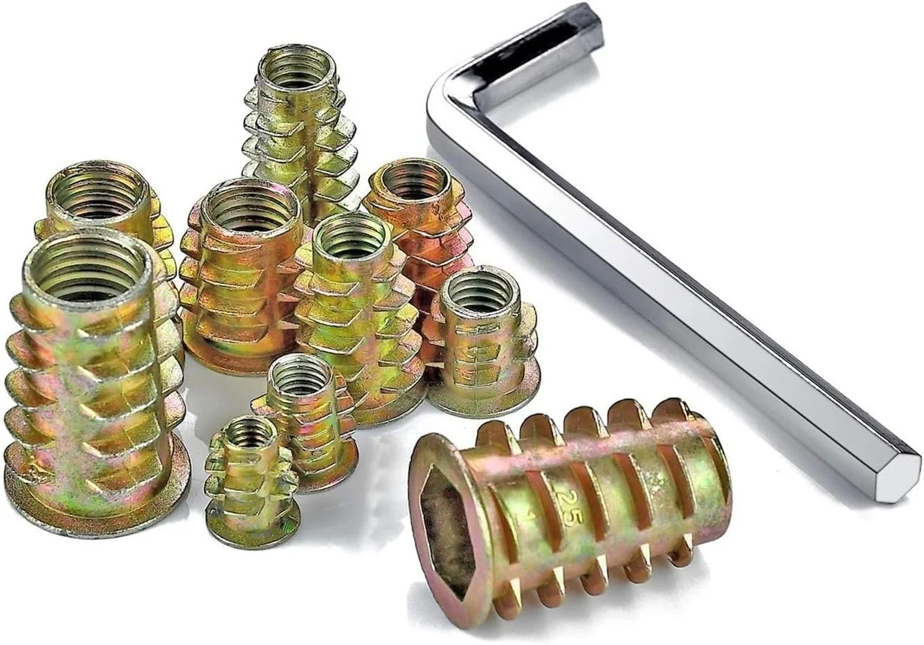 THE WHITE SHOP THE WHITE SHOP مجموعه 265 عددی مهره های رزوه ای متری در 12 سایز M4/M5/M6/M8/M10، کیت ابزار اتصالات مبلمان آلیاژ روی، پیچ و مهره، اتصال دهنده، مهره های درج پیچ سوکت شش گوش THE WHITE SHOP THE WHITE SHOP مجموعه 265 عددی مهره های رزوه ای متری در 12 سایز M4/M5/M6/M8/M10، کیت ابزار اتصالات مبلمان آلیاژ روی، پیچ و مهره، اتصال دهنده، مهره های درج پیچ سوکت شش گوش