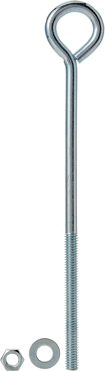 مجموعه 2 عددی پیچ چشمی مری وی BH02816 به همراه مهره و واشر M8 x 200mm رنگ نقره ای مجموعه 2 عددی پیچ چشمی مری وی BH02816 به همراه مهره و واشر M8 x 200mm رنگ نقره ای