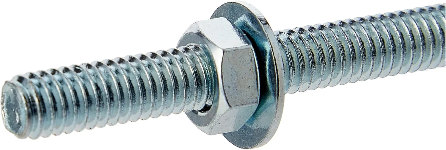 مجموعه 2 عددی پیچ چشمی Merriway BH02816 به همراه مهره و واشر M8 x 200mm نقره ای مجموعه 2 عددی پیچ چشمی Merriway BH02816 به همراه مهره و واشر M8 x 200mm نقره ای