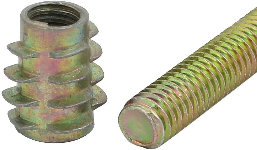 Aexit 5 عدد اتصالات اتصال دهنده مبلمان (سخت افزار خانگی) پیچ با سر استوانه ای M6x50mm با مهره چوبی Aexit 5 عدد اتصالات اتصال دهنده مبلمان (سخت افزار خانگی) پیچ با سر استوانه ای M6x50mm با مهره چوبی