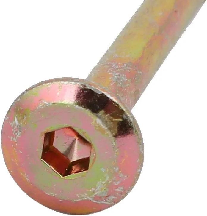 Aexit 5 عدد اتصالات اتصال دهنده مبلمان (سخت افزار خانگی) پیچ با سر سوکت شش گوش M6x100mm به همراه مهره چوبی