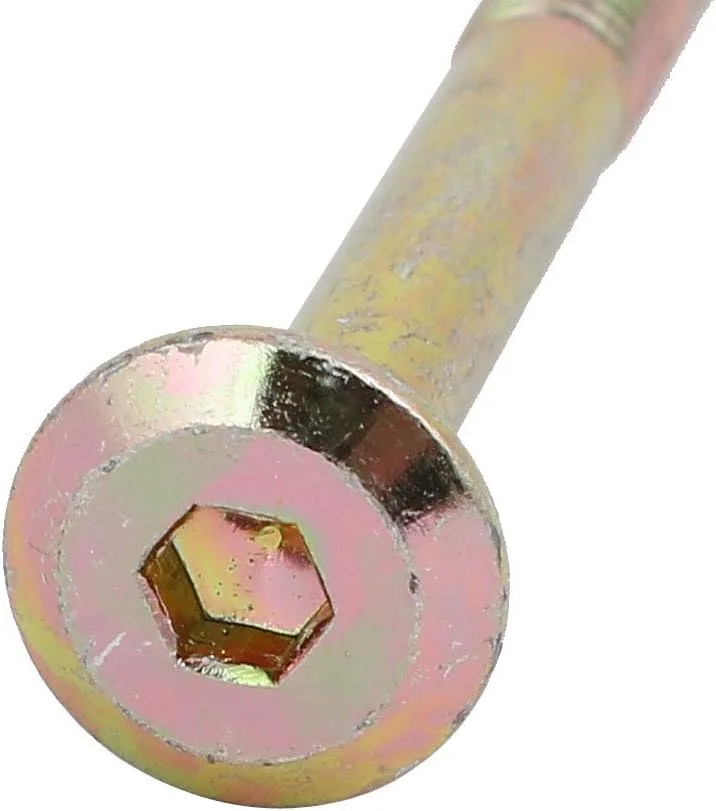 Aexit 5 عدد اتصالات اتصال دهنده مبلمان (سخت افزار خانگی) پیچ با سر سوکت آلن M6x90mm به همراه مهره چوبی (97ry126qf667)