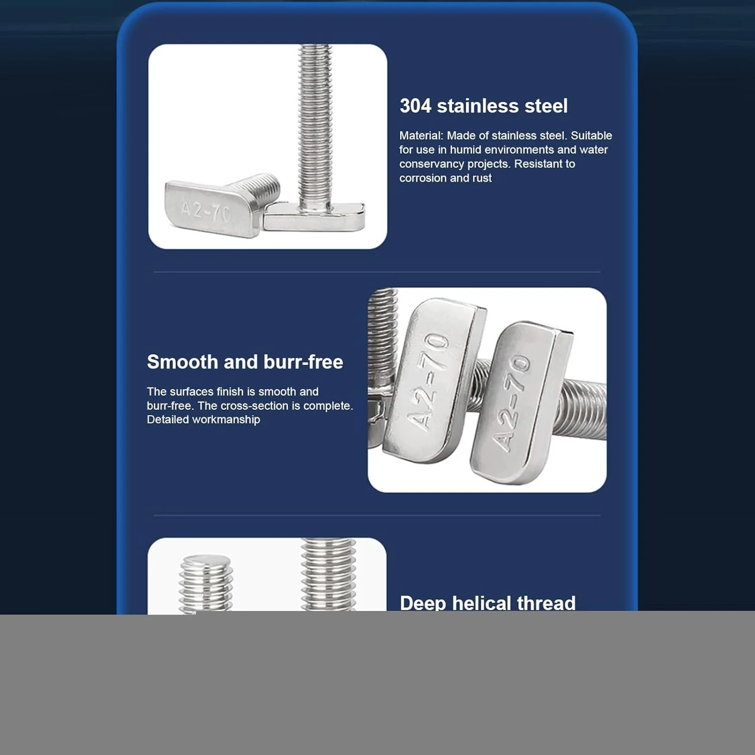 T Nuts and Bolts - Aluminum Track T Slot Nuts Screw Kit,Smooth Sliding Precise Screw for Automotive Roof Rack Track System Workbench Maintenance Installation