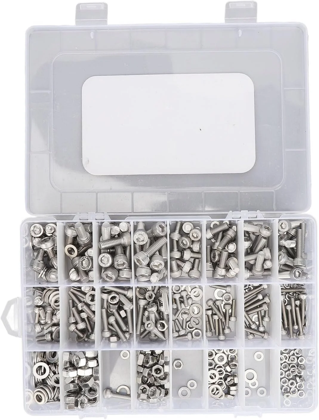 مجموعه 520 عددی مهره و پیچ NDNCZDHC، مجموعه پیچ های M3 M4 M5 M6، پیچ های سر شش گوش، مهره ها، واشرهای تخت مجموعه 520 عددی مهره و پیچ NDNCZDHC، مجموعه پیچ های M3 M4 M5 M6، پیچ های سر شش گوش، مهره ها، واشرهای تخت