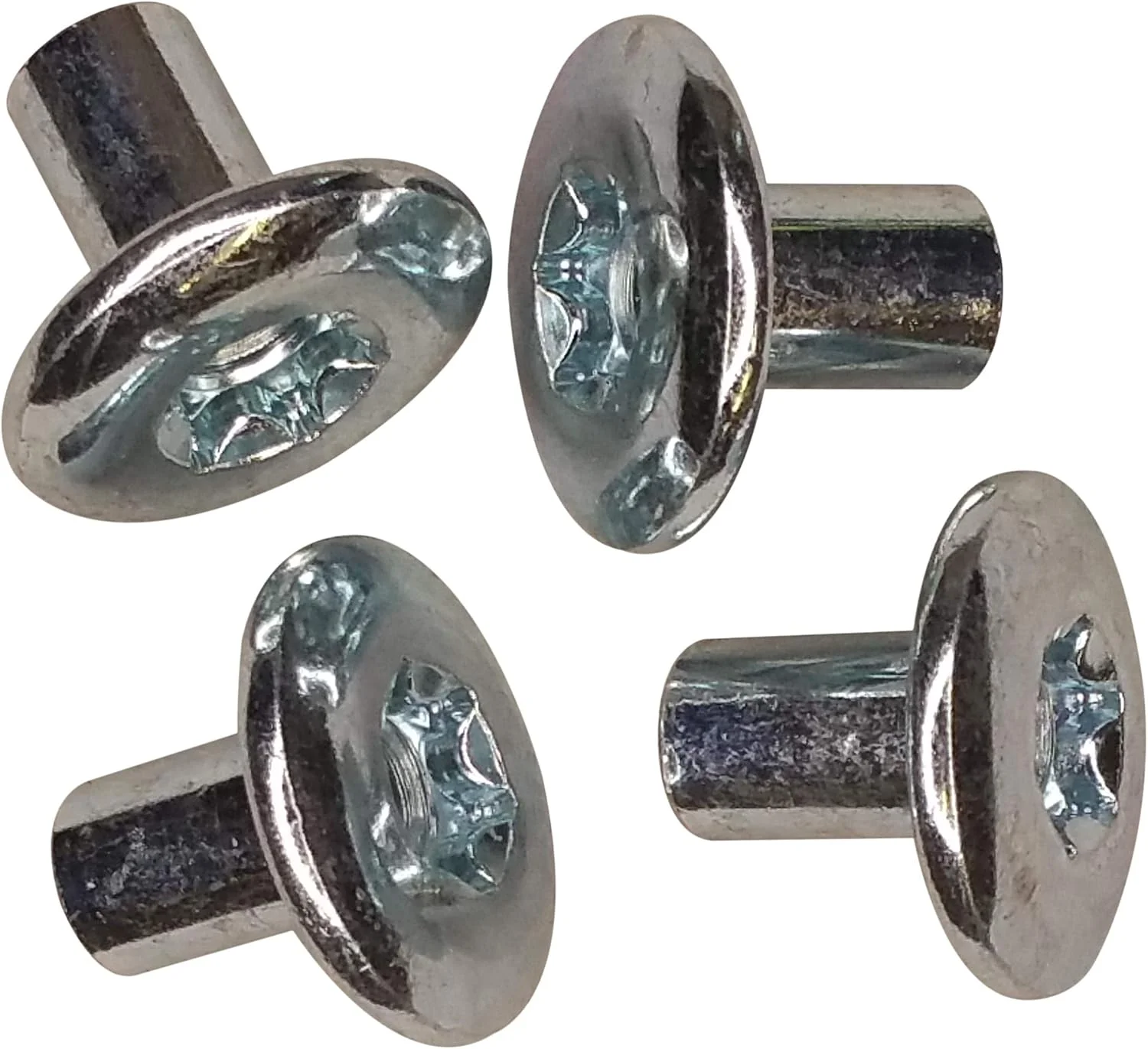 مهره های بشکه ای ستاره ای JQuad 5/16 اینچی (بسته 4 عددی) - مهره های سخت افزاری تریلر برای تریلرهای باری سرپوشیده و تریلرهای اسب، چفت میله درب رمپ و بست های پیچ کمتینر