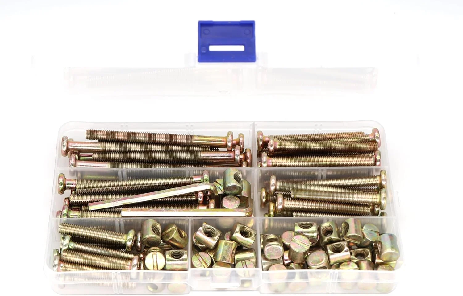 binifiMux پیچ و مهره جایگزین سخت افزار تخت خواب نوزاد، 100 عدد M6 x 35mm/ 45mm/ 55mm/ 65mm/ 75mm پیچ و مهره آلن خور و مهره استوانه ای، کیت متنوع برای تخت نوزاد، صندلی، تخت خواب و مبلمان binifiMux پیچ و مهره جایگزین سخت افزار تخت خواب نوزاد، 100 عدد M6 x 35mm/ 45mm/ 55mm/ 65mm/ 75mm پیچ و مهره آلن خور و مهره استوانه ای، کیت متنوع برای تخت نوزاد، صندلی، تخت خواب و مبلمان