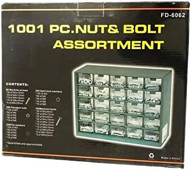 مجموعه مهره و پیچ 1001 عددی BOLT مجموعه مهره و پیچ 1001 عددی BOLT