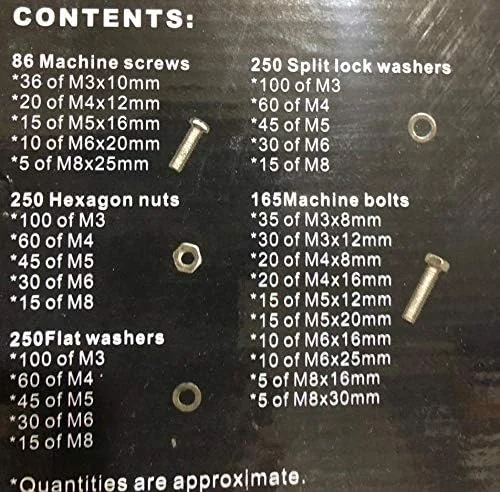 مجموعه مهره و پیچ 1001 عددی BOLT مجموعه مهره و پیچ 1001 عددی BOLT