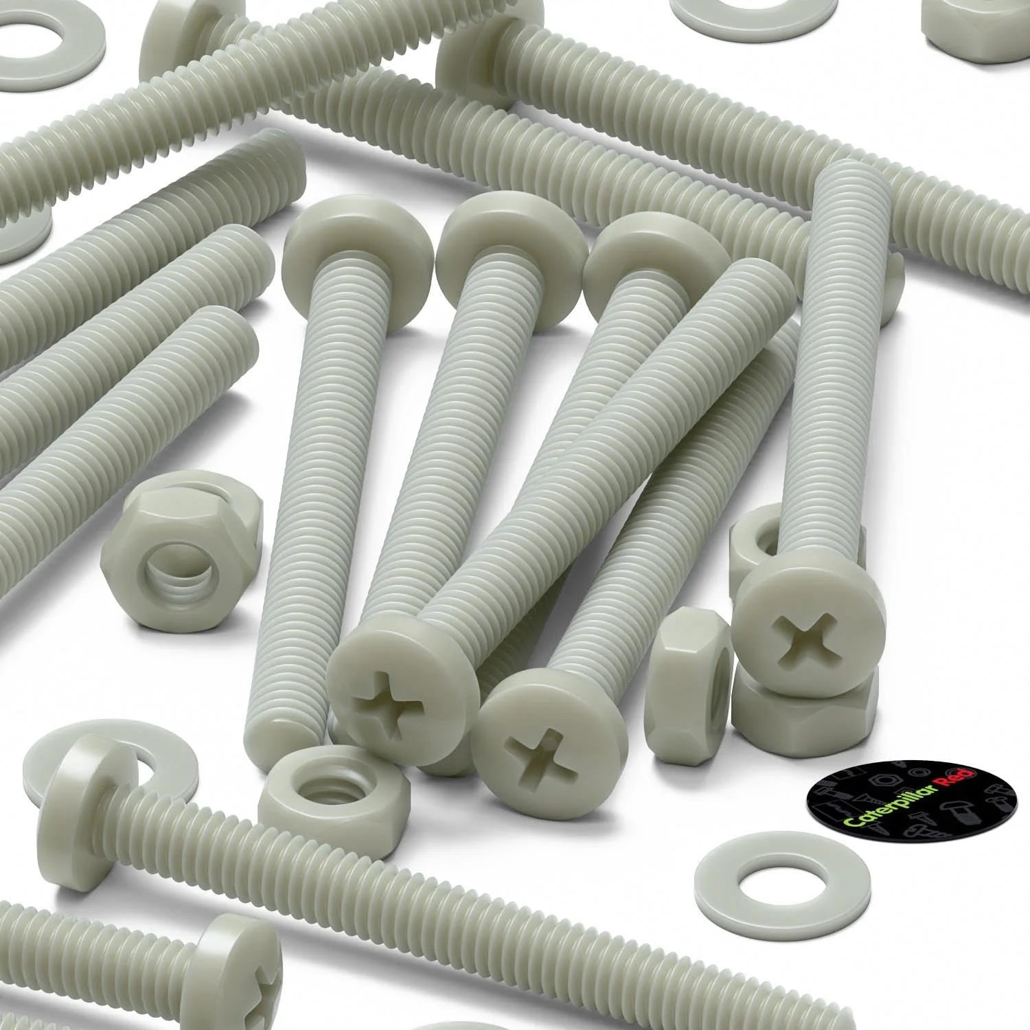 پیچ های ماشینی سر پهن سوپر نایلون تقویت شده با الیاف شیشه ای قرمز Caterpillar، 50 عدد، پیچ های چهارسو، M4 x 40mm، مهره و پیچ های پلاستیکی، واشر، 5/32 اینچ x 1-37/64 پیچ های ماشینی سر پهن سوپر نایلون تقویت شده با الیاف شیشه ای قرمز Caterpillar، 50 عدد، پیچ های چهارسو، M4 x 40mm، مهره و پیچ های پلاستیکی، واشر، 5/32 اینچ x 1-37/64