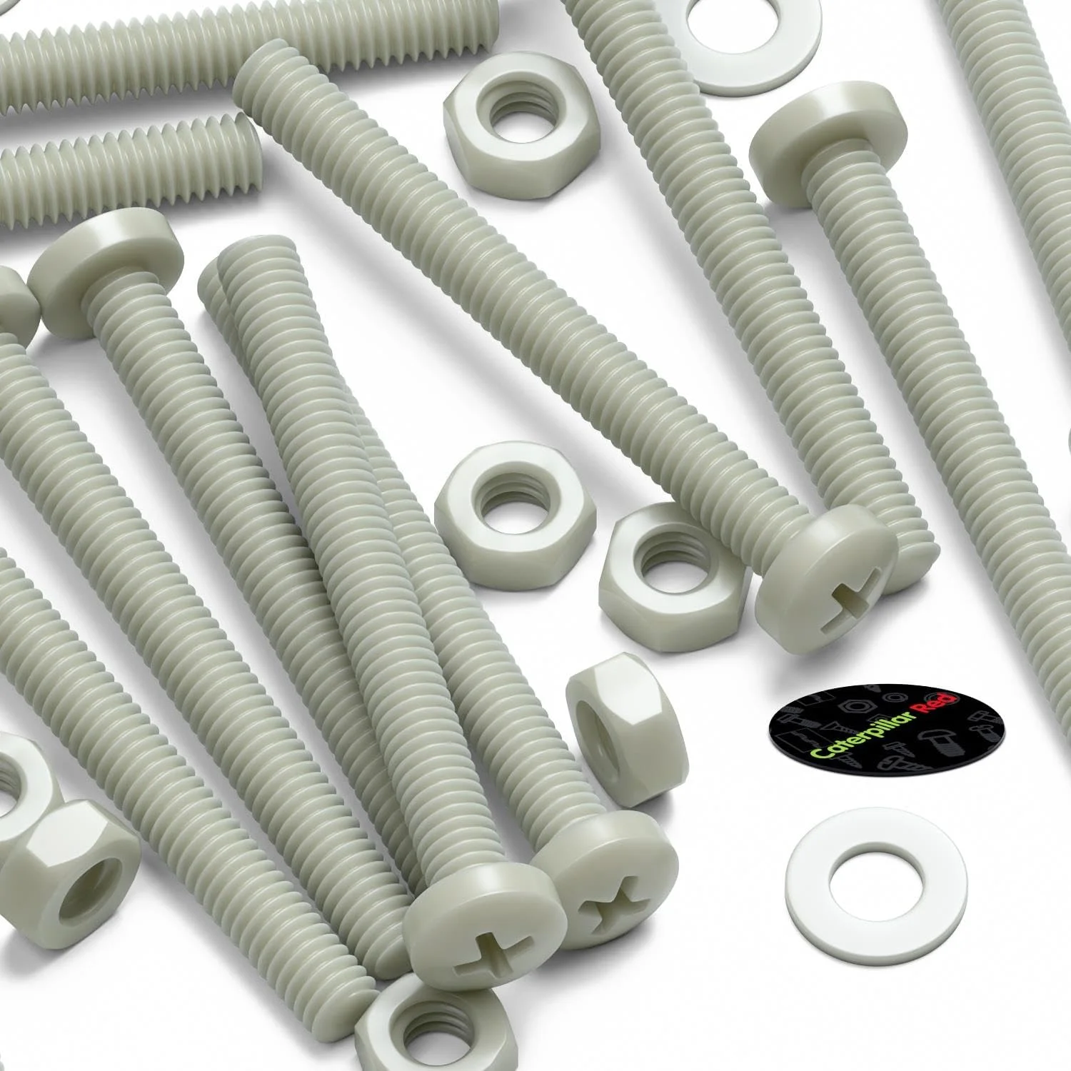 پیچ های ماشینی سر پهن سوپر نایلون تقویت شده با الیاف شیشه ای قرمز Caterpillar، 50 عدد، پیچ های چهارسو، M4 x 40mm، مهره و پیچ های پلاستیکی، واشر، 5/32 اینچ x 1-37/64 پیچ های ماشینی سر پهن سوپر نایلون تقویت شده با الیاف شیشه ای قرمز Caterpillar، 50 عدد، پیچ های چهارسو، M4 x 40mm، مهره و پیچ های پلاستیکی، واشر، 5/32 اینچ x 1-37/64