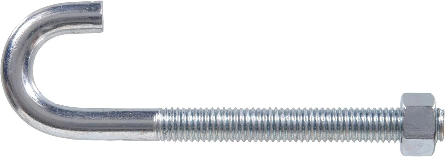 پیچ J سخت افزار اسنشیالز 321794 با مهره شش گوش - 1/2-13x6، 1 عدد (بسته 1 عددی)، نقره ای