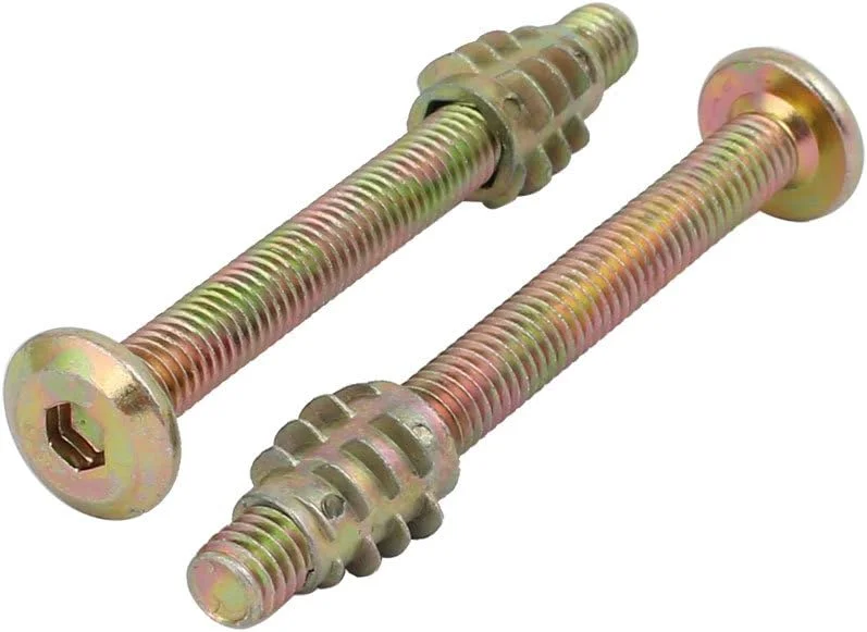 Aexit 10 عدد اتصالات اتصال دهنده مبلمان M6x60mm پیچ با سر سوکت شش گوش به همراه مهره چوبی Aexit 10 عدد اتصالات اتصال دهنده مبلمان M6x60mm پیچ با سر سوکت شش گوش به همراه مهره چوبی