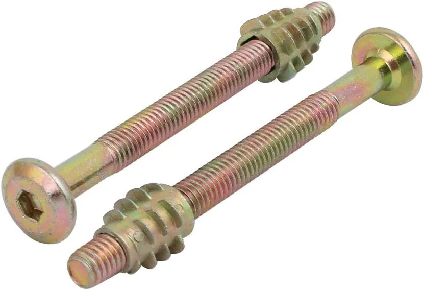 Aexit 5 عدد اتصالات اتصال دهنده مبلمان (سخت افزار خانگی) پیچ با سر استوانه ای M6x70mm با مهره چوبی Aexit 5 عدد اتصالات اتصال دهنده مبلمان (سخت افزار خانگی) پیچ با سر استوانه ای M6x70mm با مهره چوبی