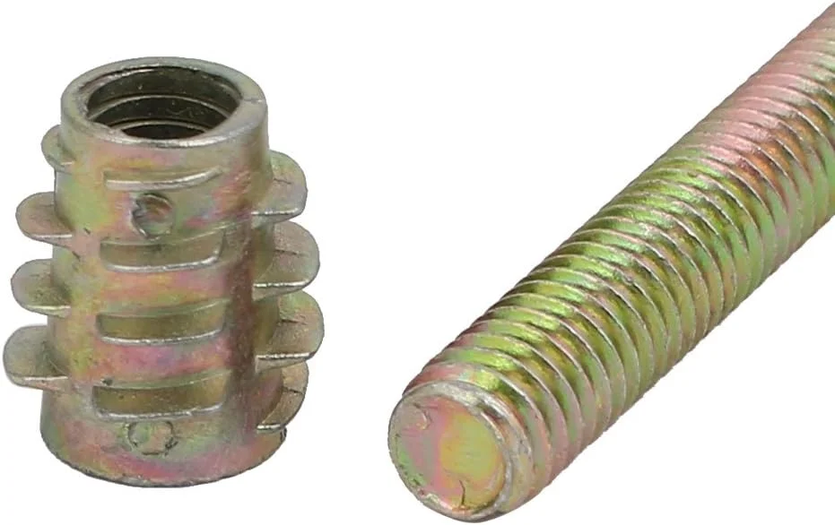 Aexit 10 عدد اتصالات اتصال دهنده مبلمان M6x60mm پیچ با سر سوکت شش گوش به همراه مهره چوبی Aexit 10 عدد اتصالات اتصال دهنده مبلمان M6x60mm پیچ با سر سوکت شش گوش به همراه مهره چوبی